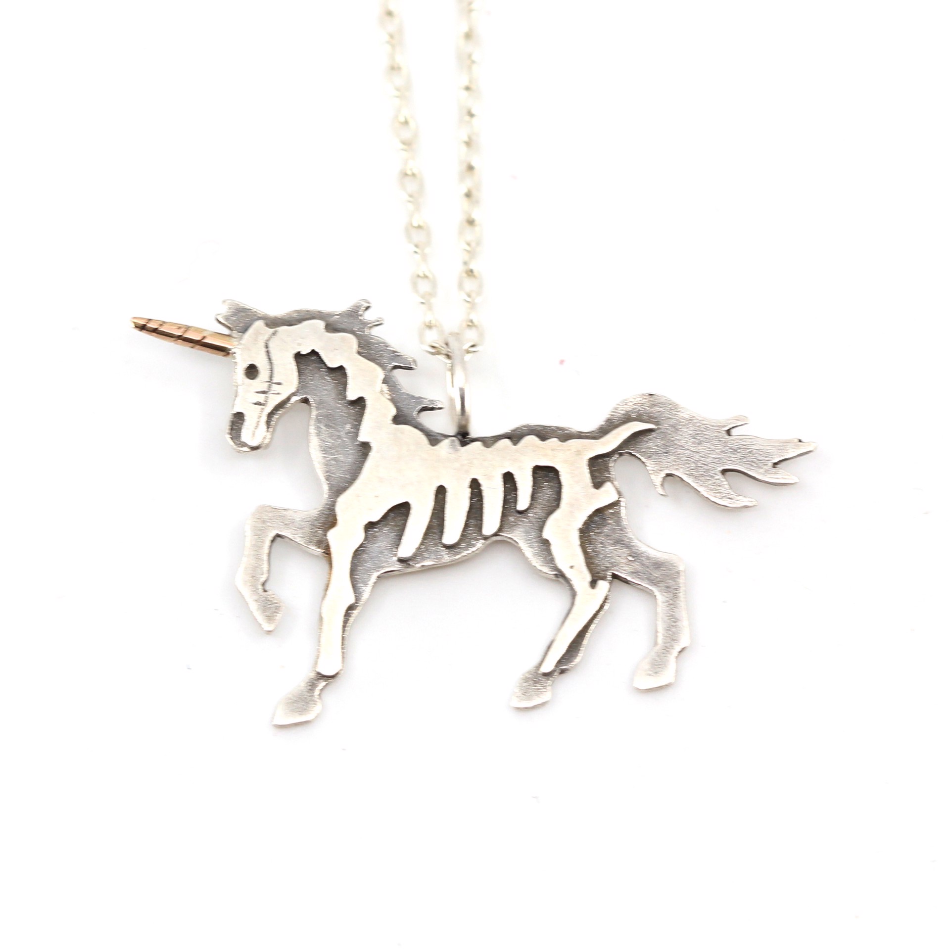 Double-Sided Unicorn Necklace by Susan Elnora