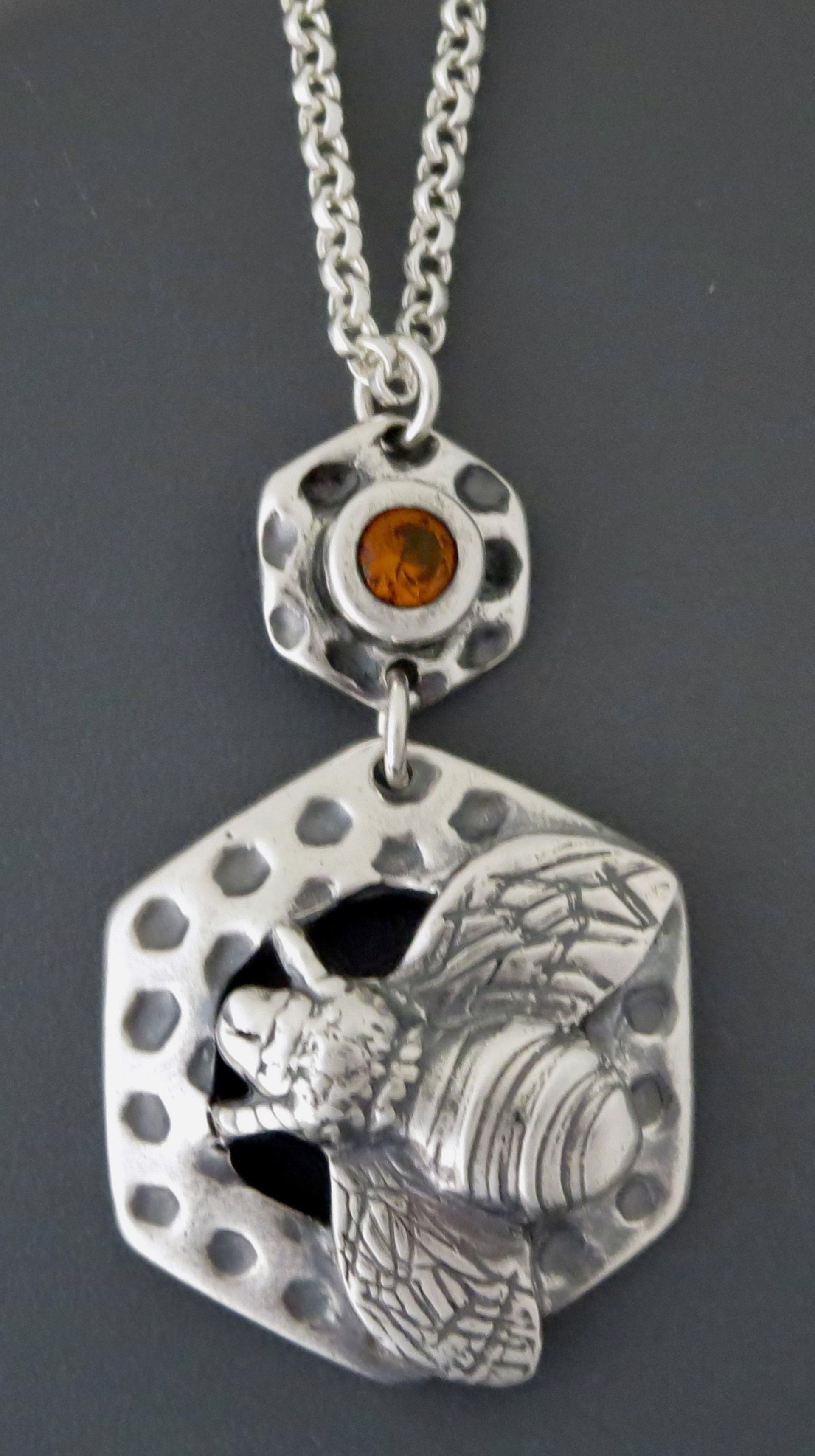 M-798 - Fine Silver Pendant by Donna Rittorno