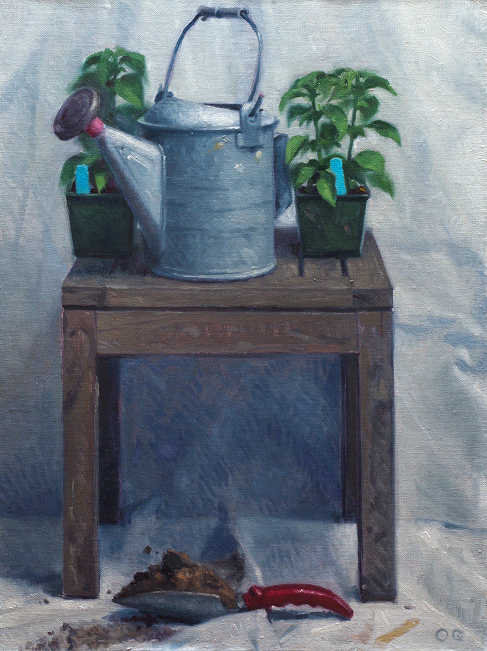 Trowel, Soil, and Watering Can by Ocean Quigley