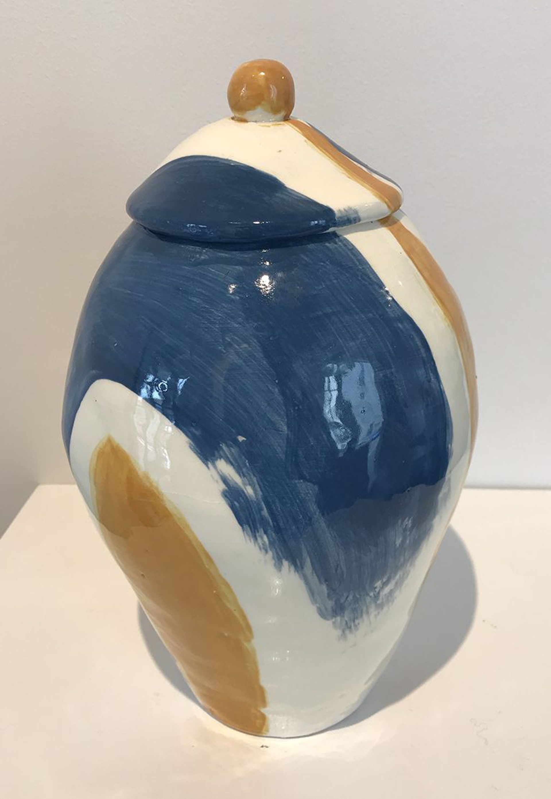 Blue and Gold Jar by Jill Rothenberg-Simmons