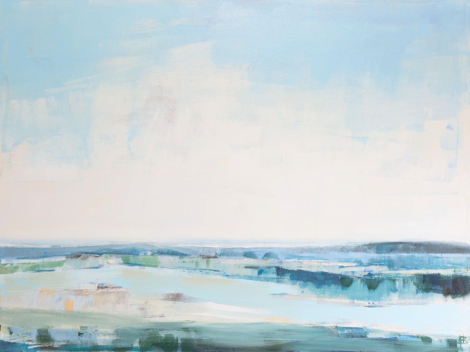 Landscape in Blues by Hannah Bureau