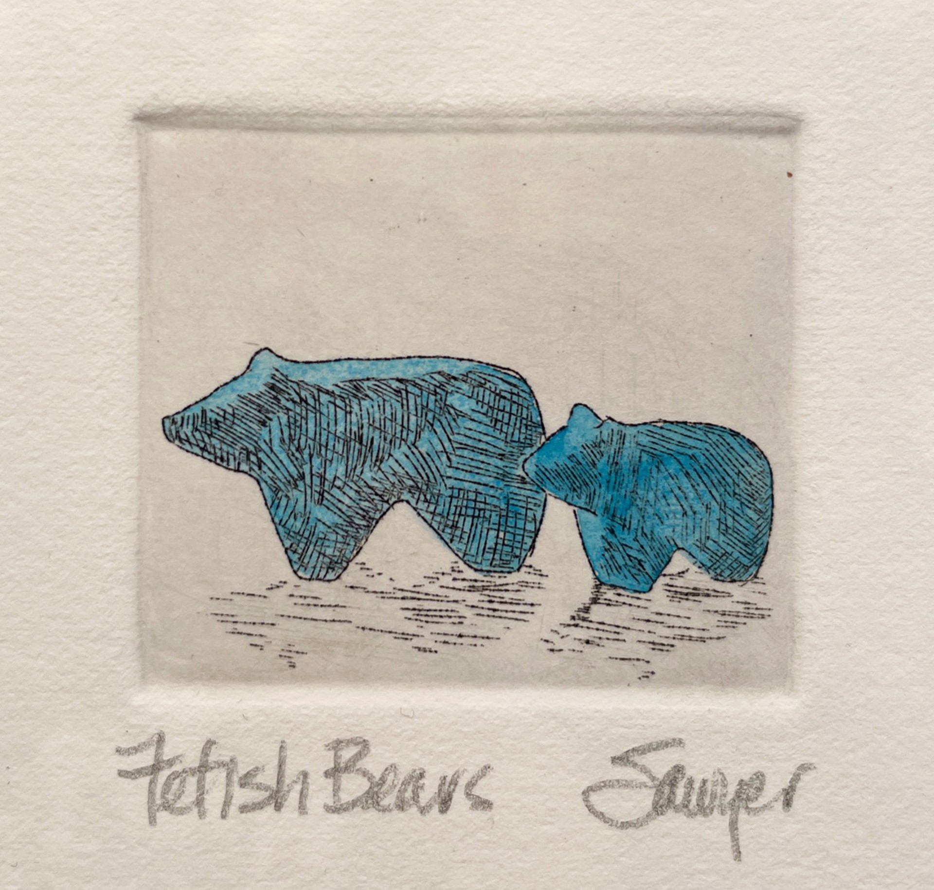 Fetish Bears (unframed) by Anne Sawyer
