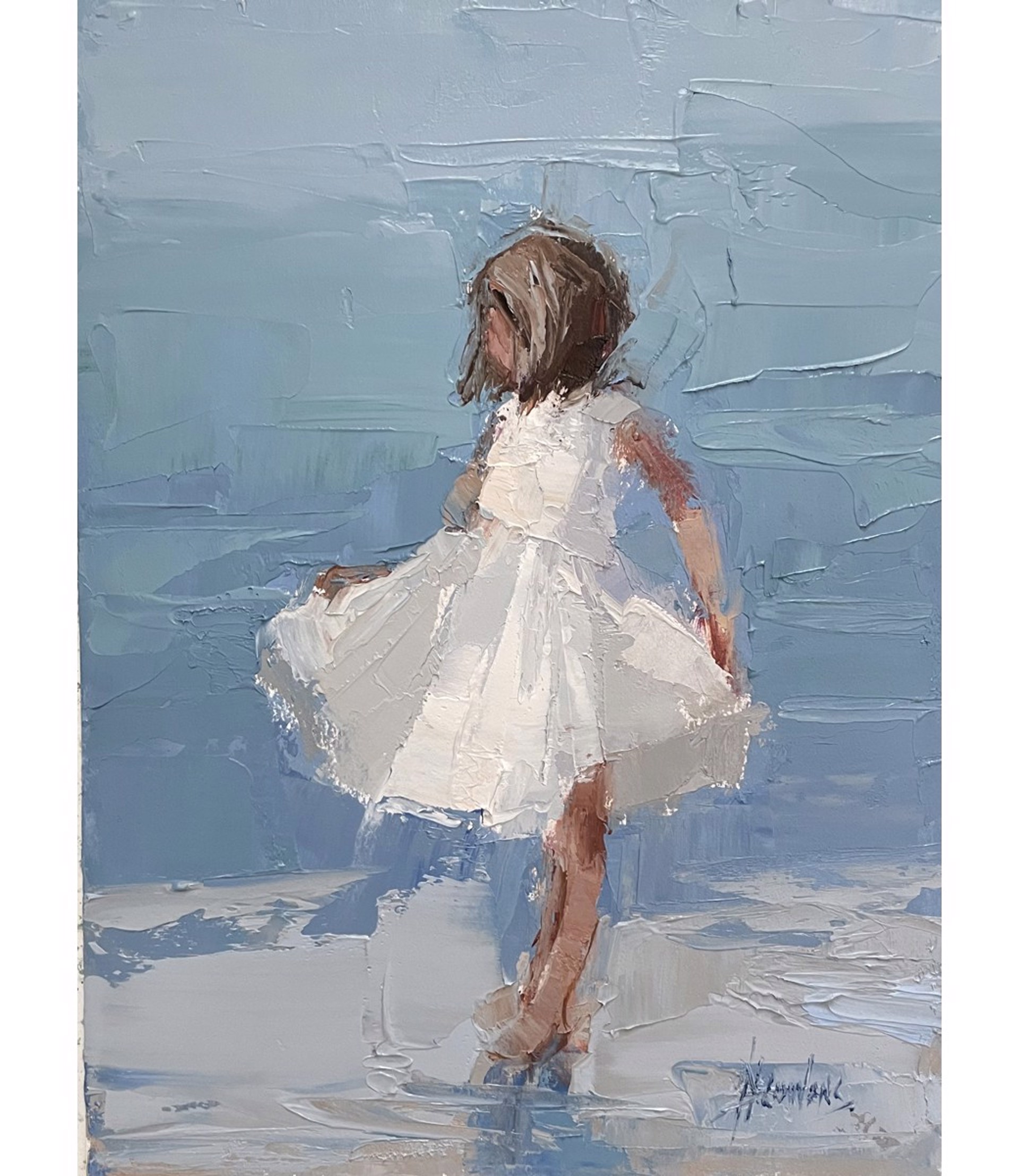 Girl and Water by Barbara Flowers