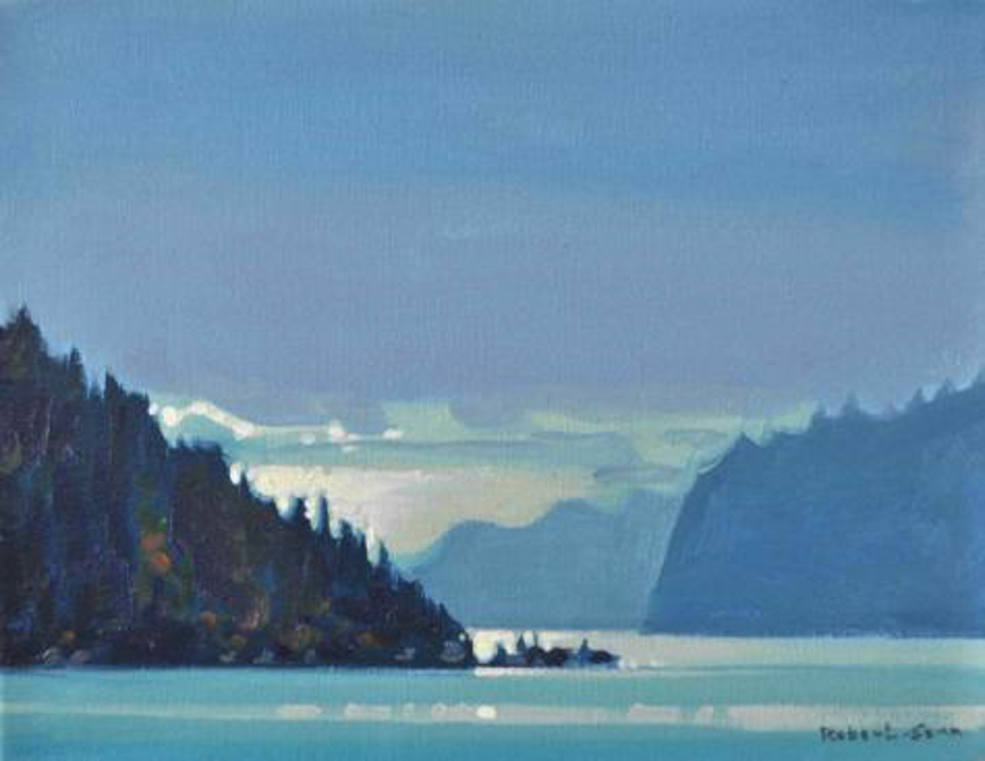 Morning on the Octopus Islands by Robert Genn (1936-2014)