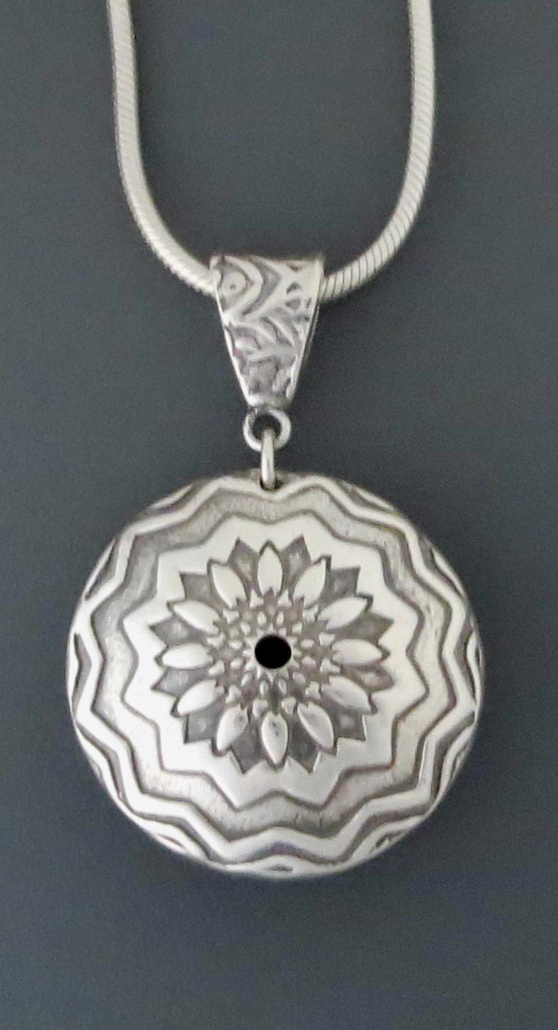 M-749 - Fine Silver Pendant by Donna Rittorno