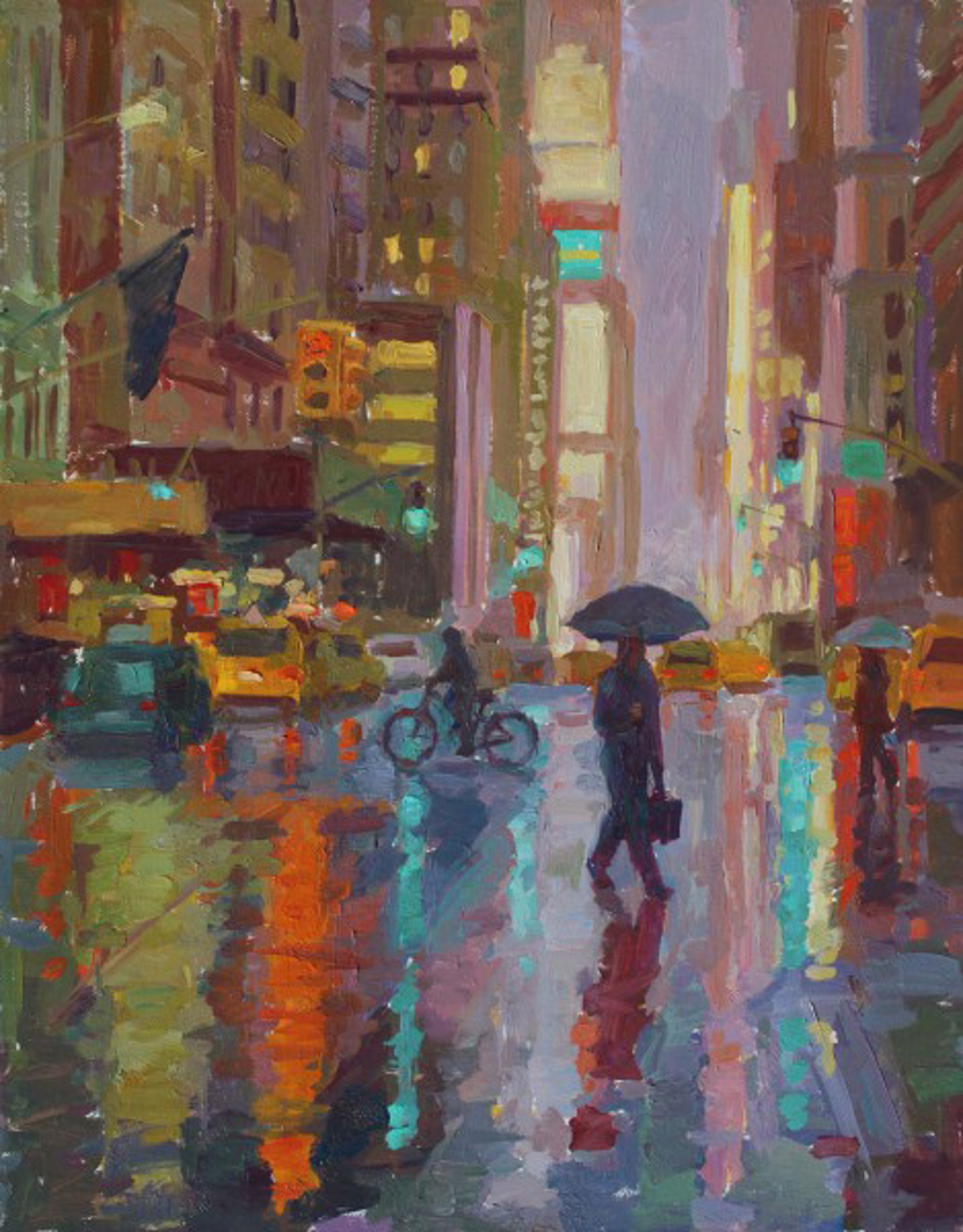 Rainy Day, Manhattan by Simie Maryles