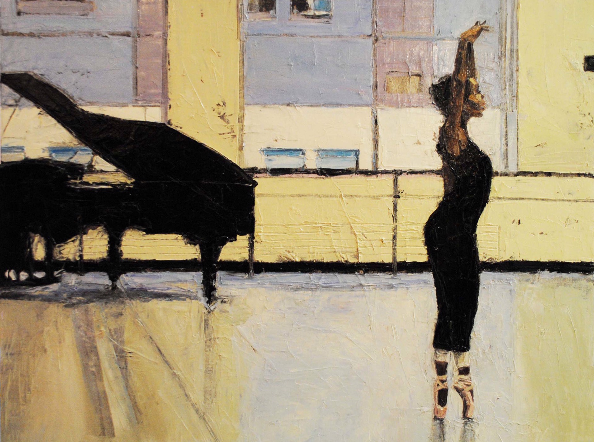 Ballerina with Piano by Joyce Werwie Perry