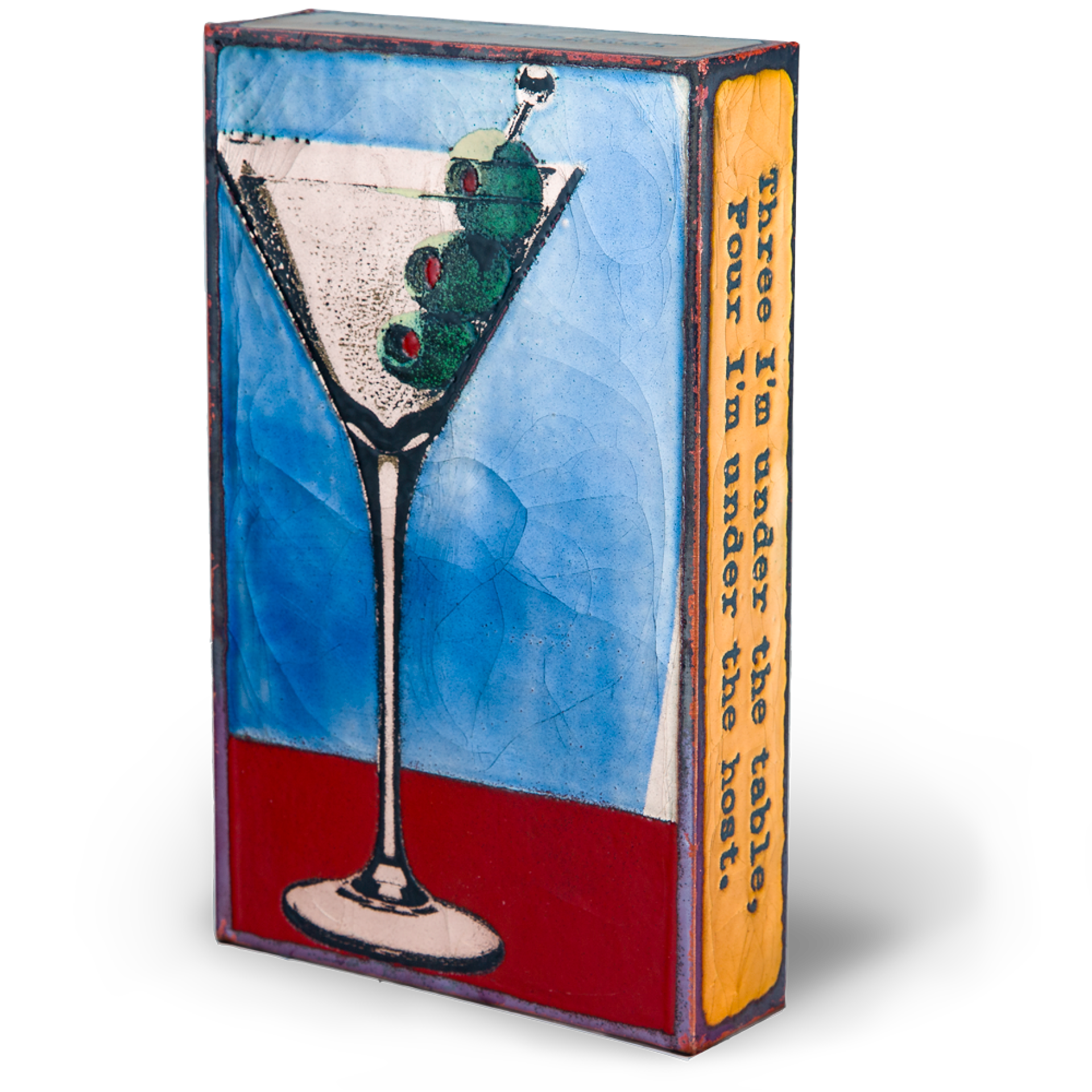 Shaken "I like to have a martini, two at the very most. Three I'm under the table, four I'm under the host" Dorothy Parker by Houston Llew