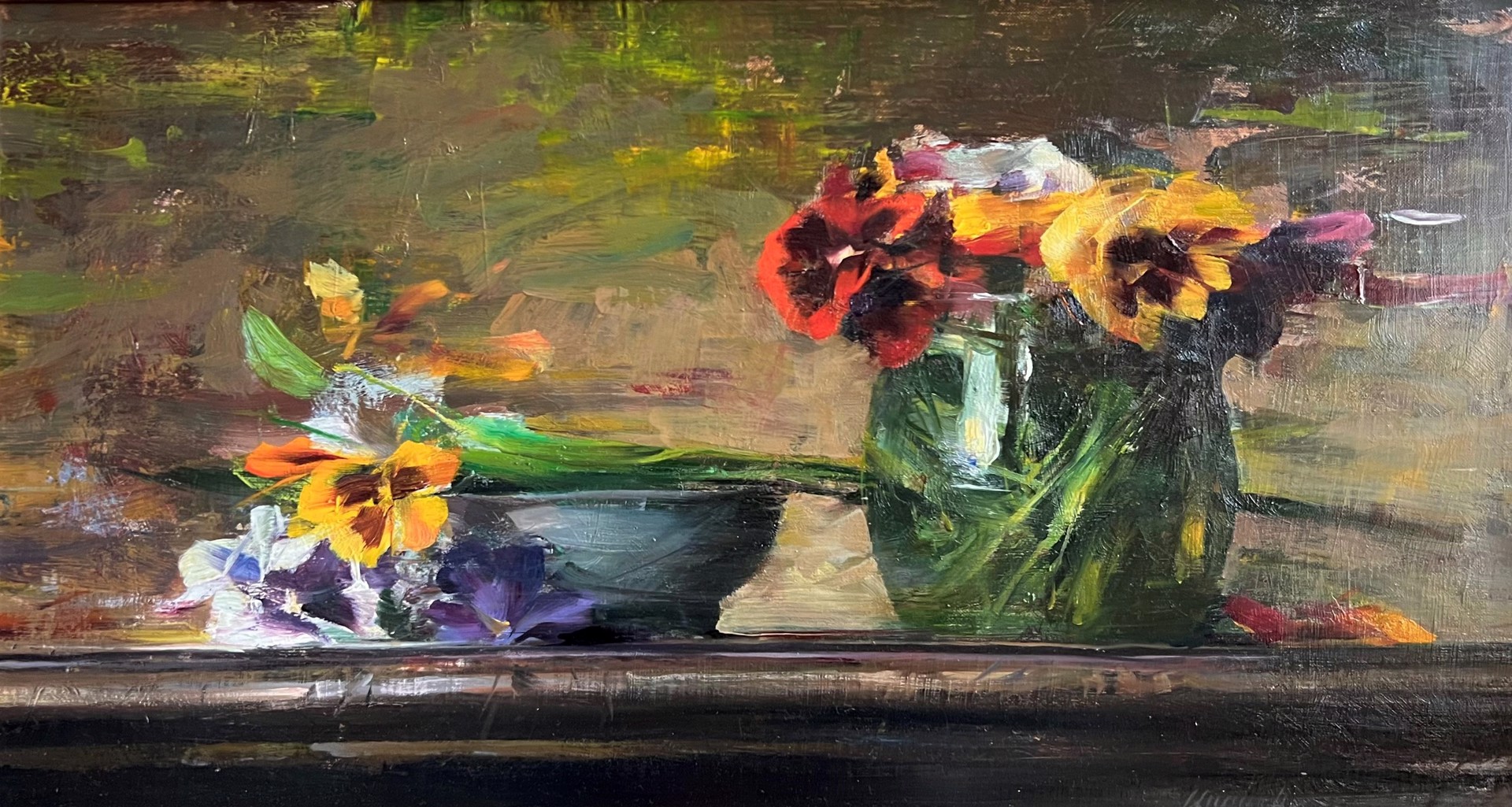 Arrangement with Pansies by Quang Ho