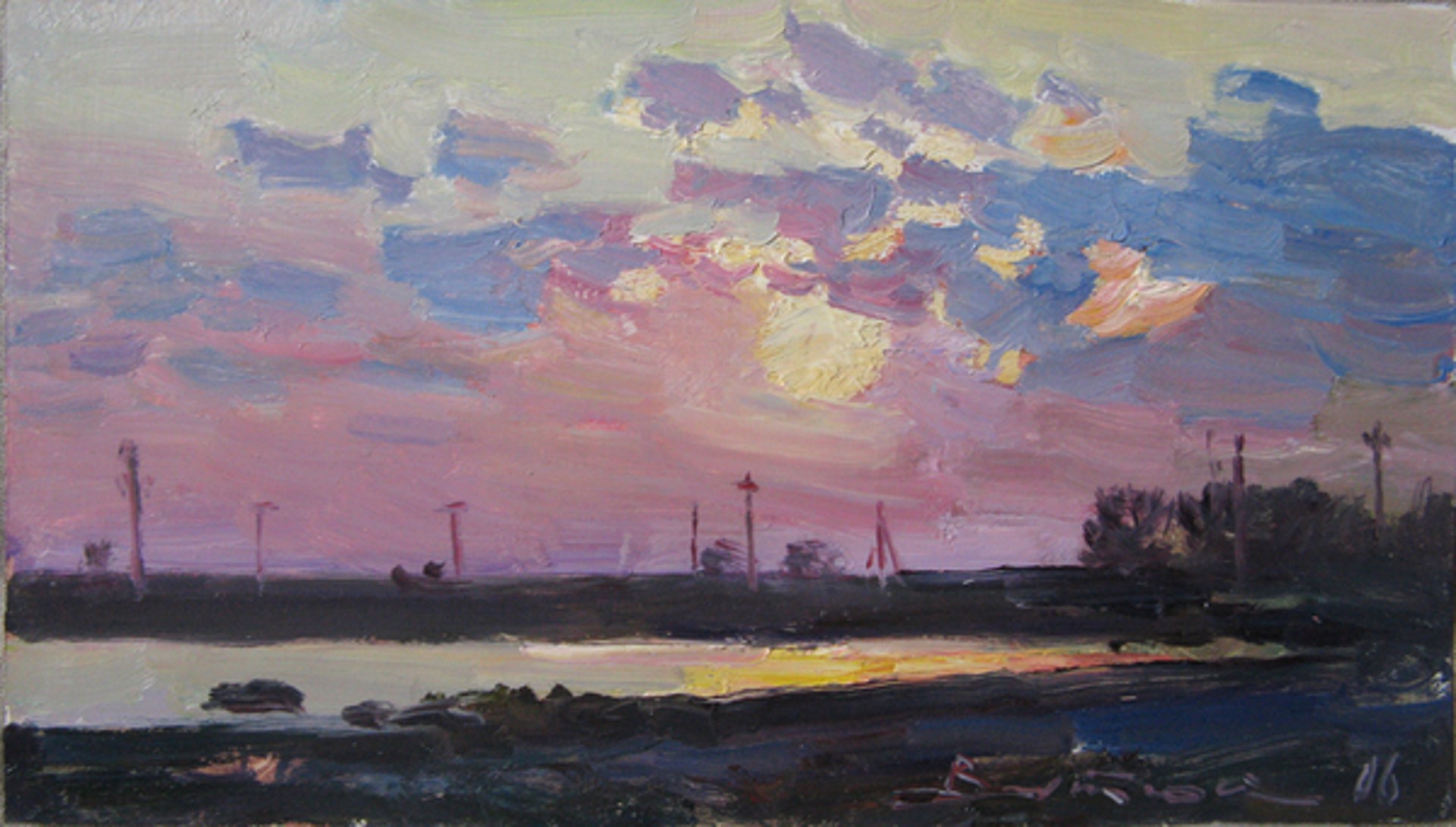 Sunset Over the Estuary by Ivan Vityuk