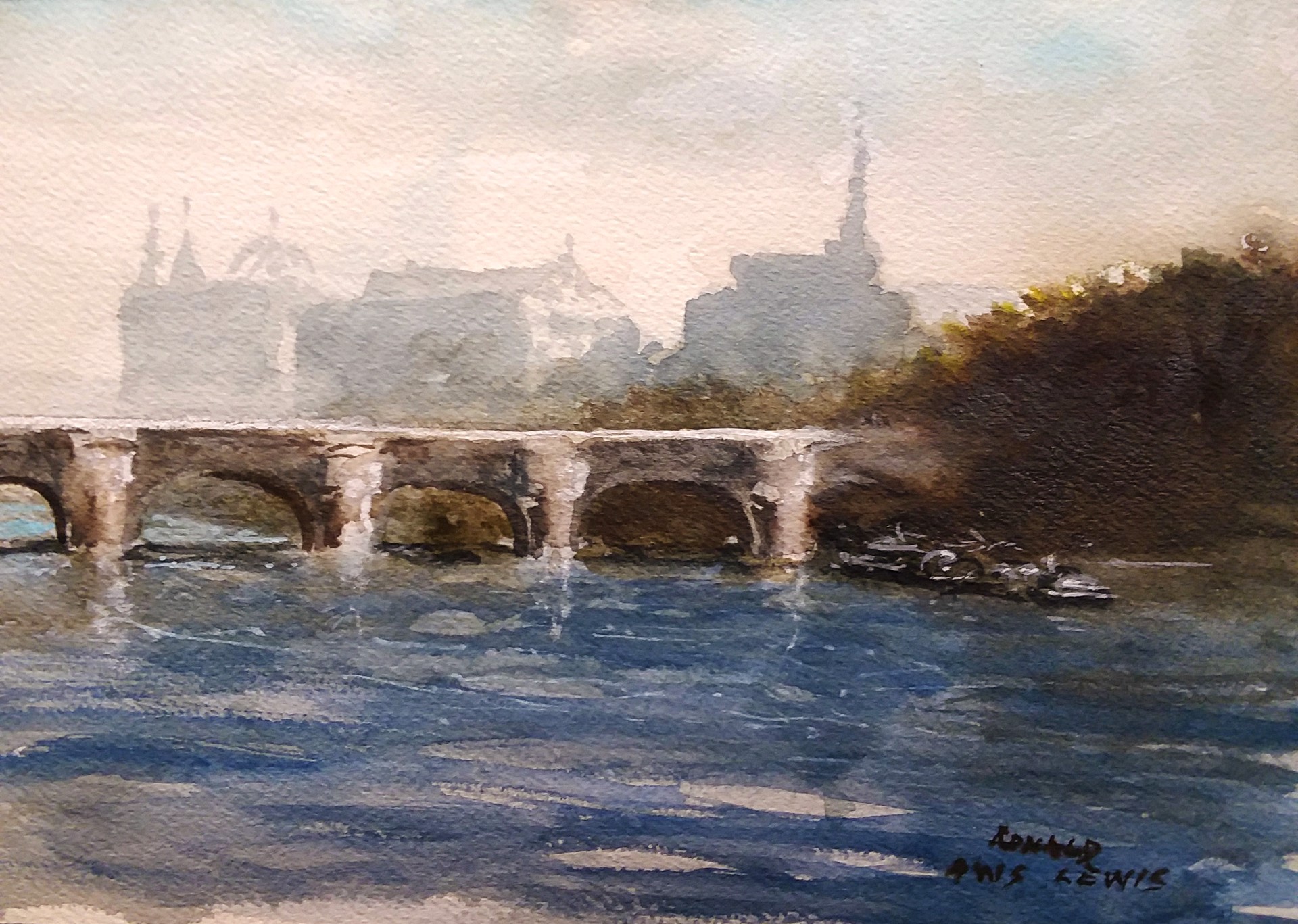 Paris Bridge by Ronald Lewis