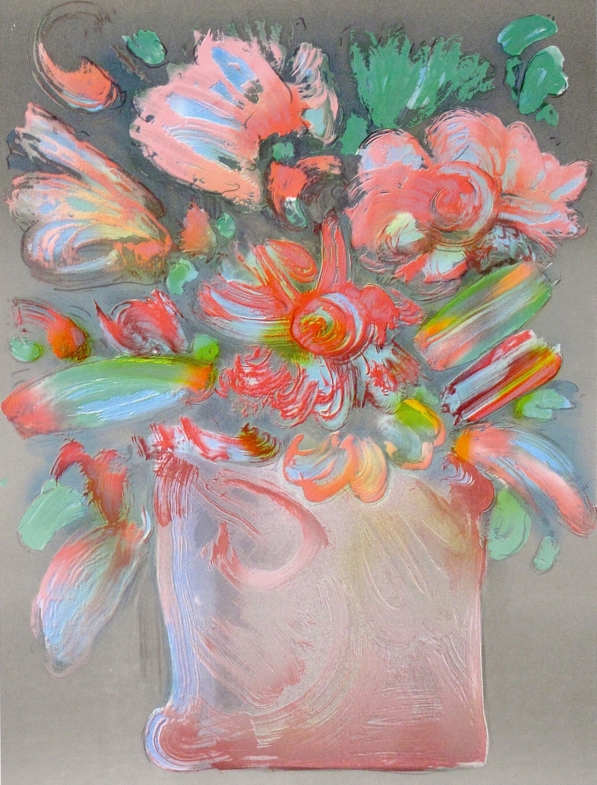 Flowers In Vase by Peter Max