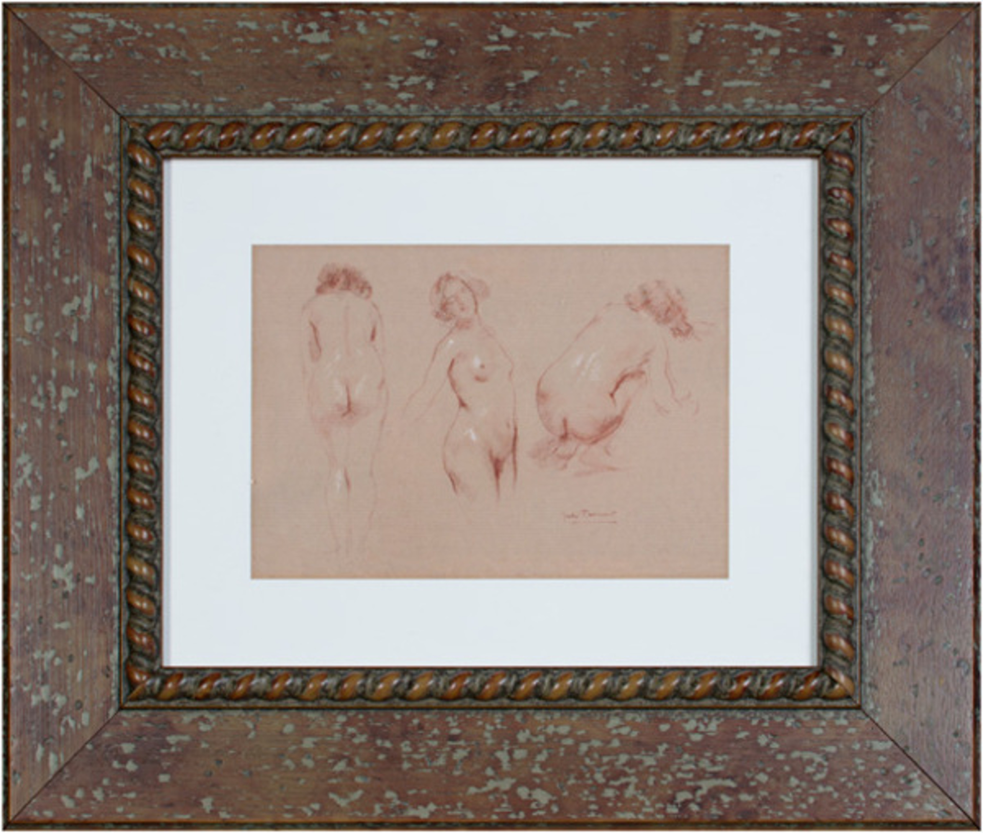 Study of Three Nudes by Julien Tavernier