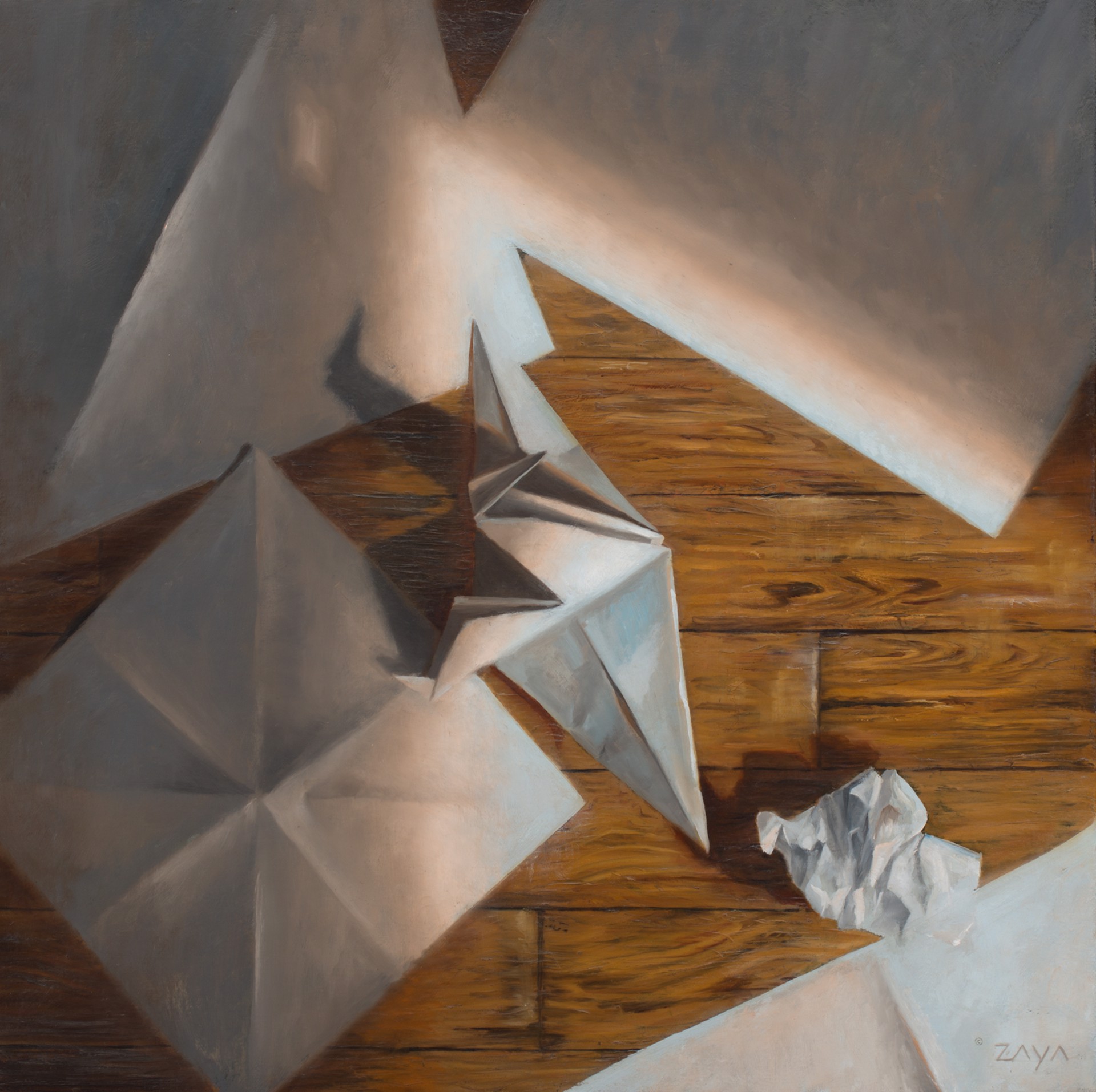 Paper Crane in Morning Light by Isaiah Ratterman