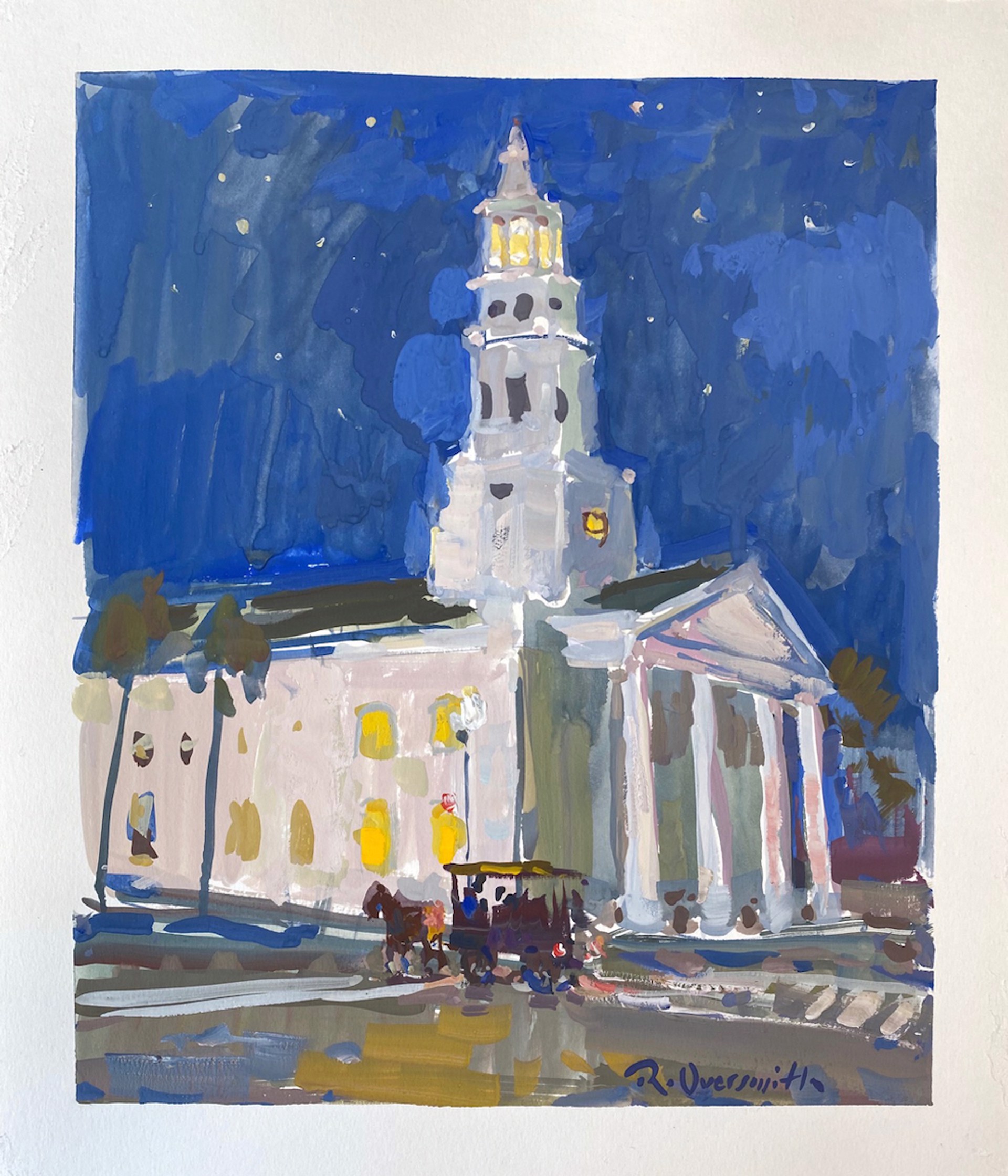 St. Michael's at Night by Richard Oversmith