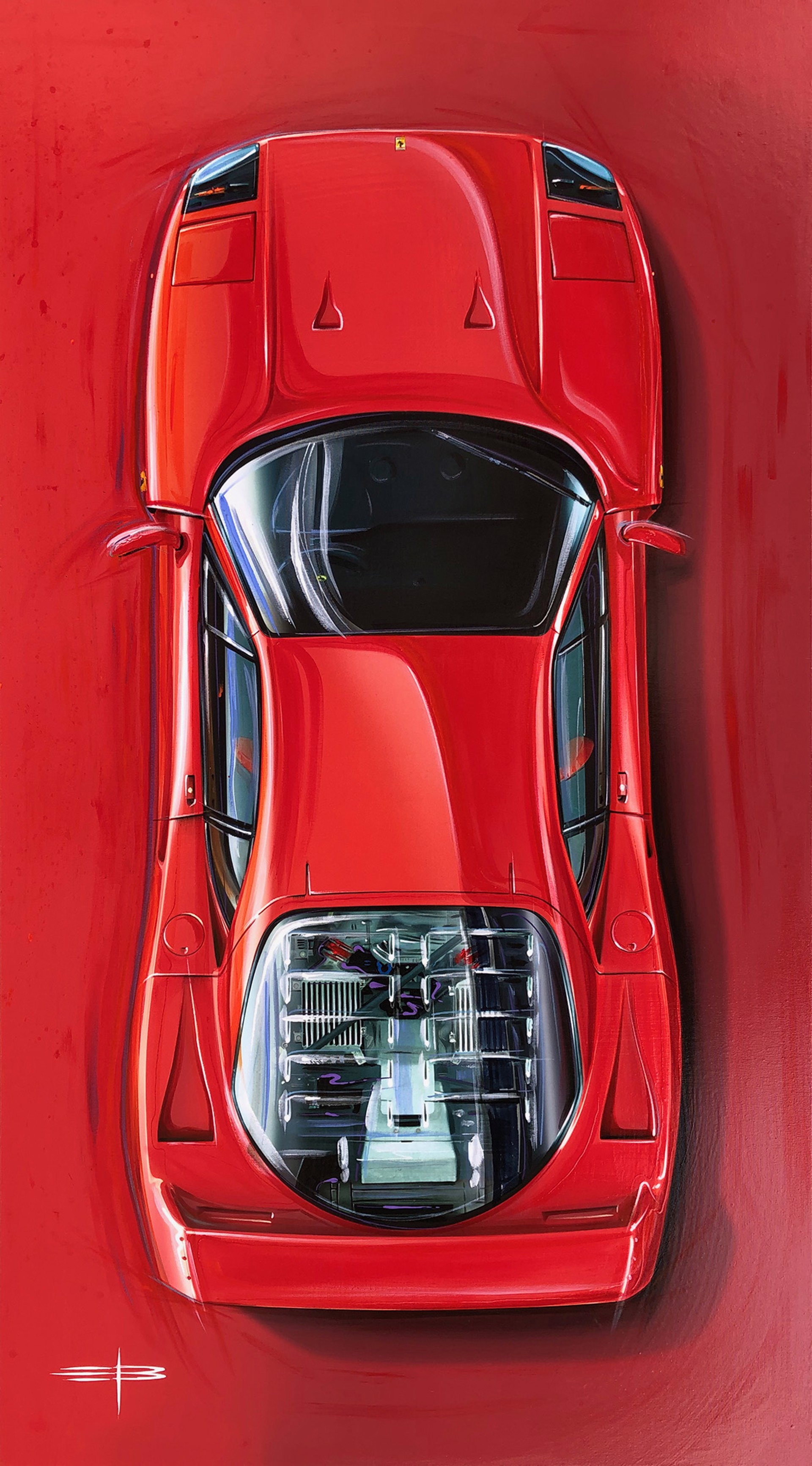 "From Above- 1987 Ferrari F40" by Emile Bouret