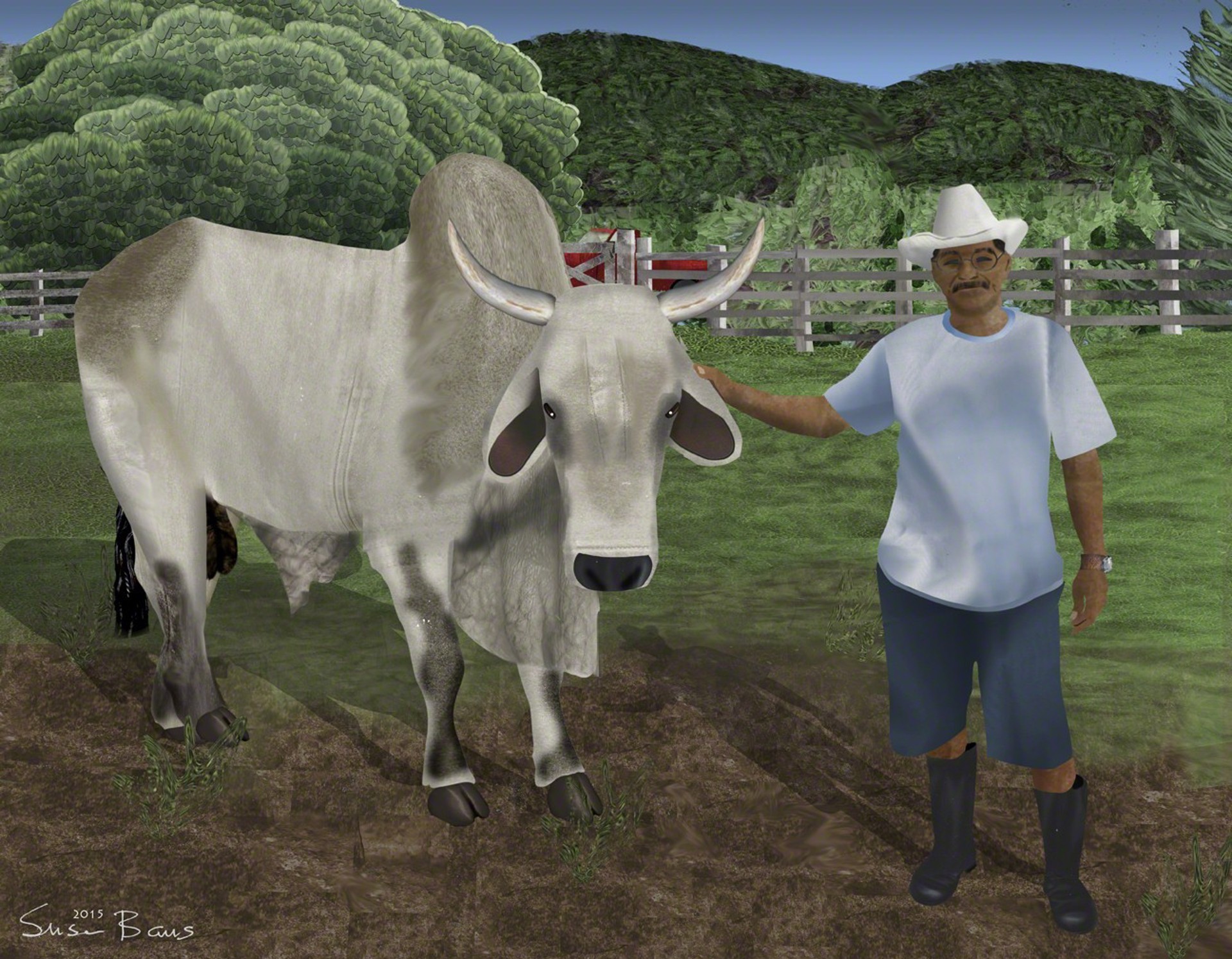 Juan Tabin and His Bull by Susan Baus