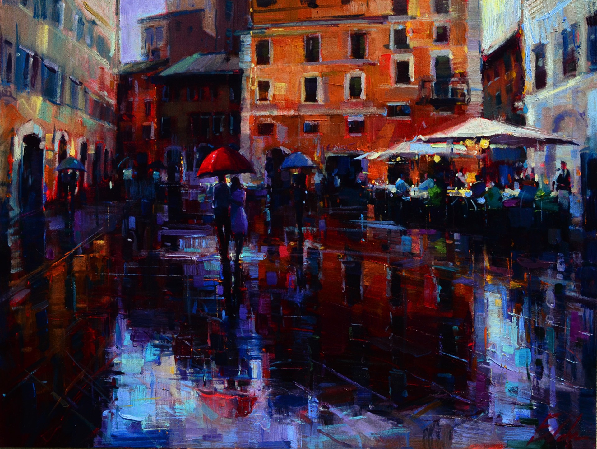 Romance in the Rain by Michael Flohr