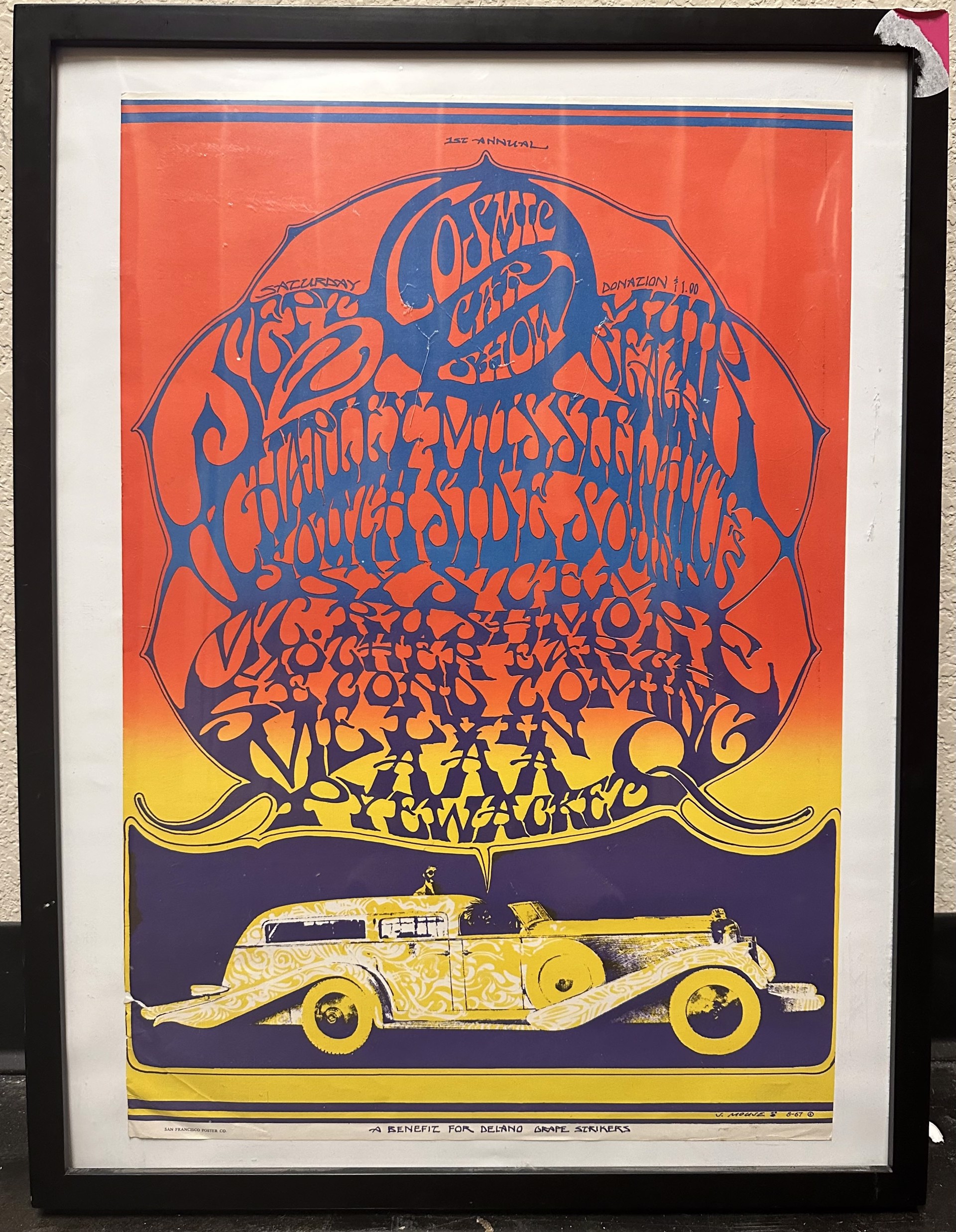 First Annual Cosmic Car Show (Handbill Flyer) by Stanley Mouse