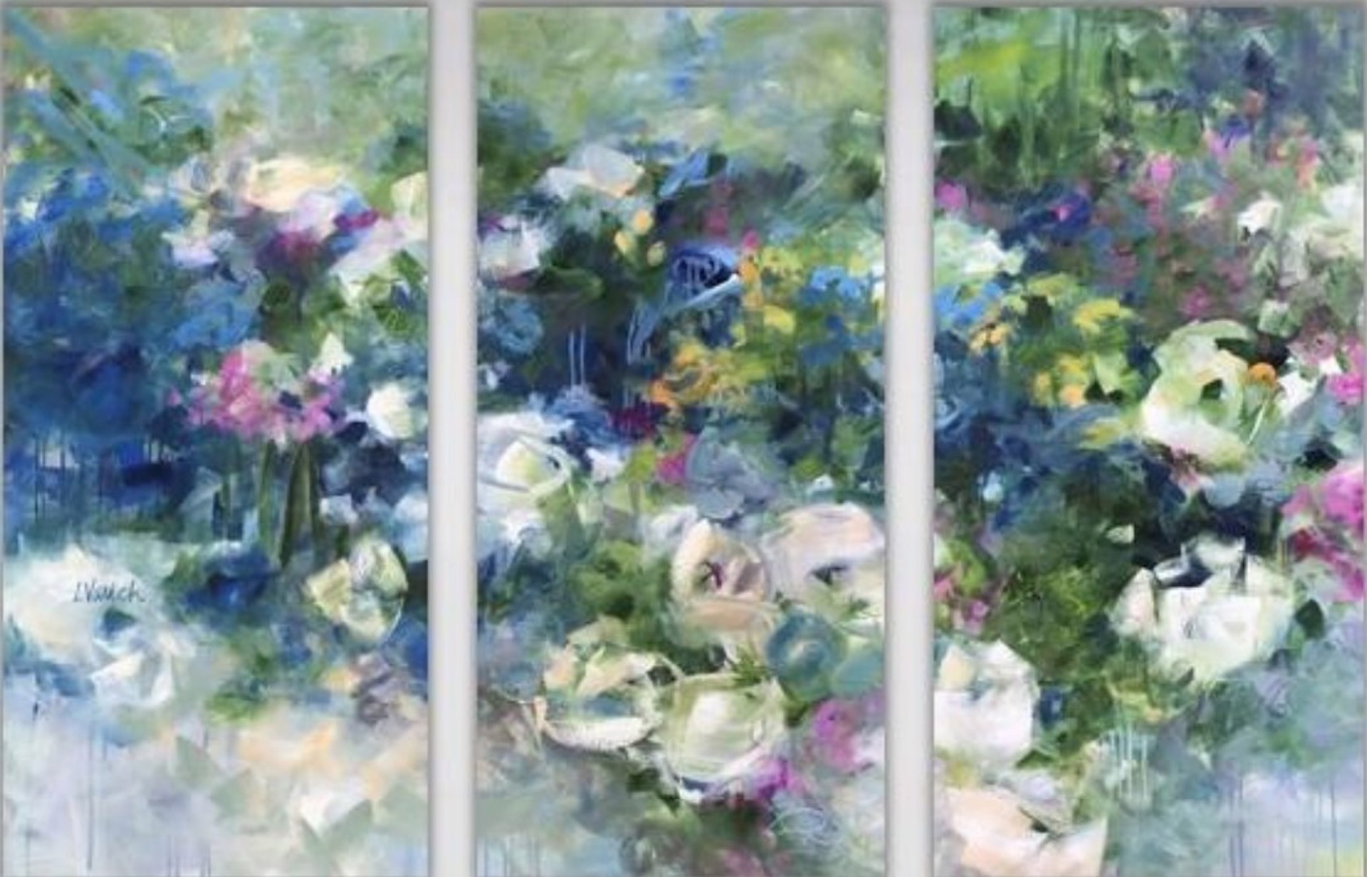 Summer Afternoon Triptych by Laura Varich