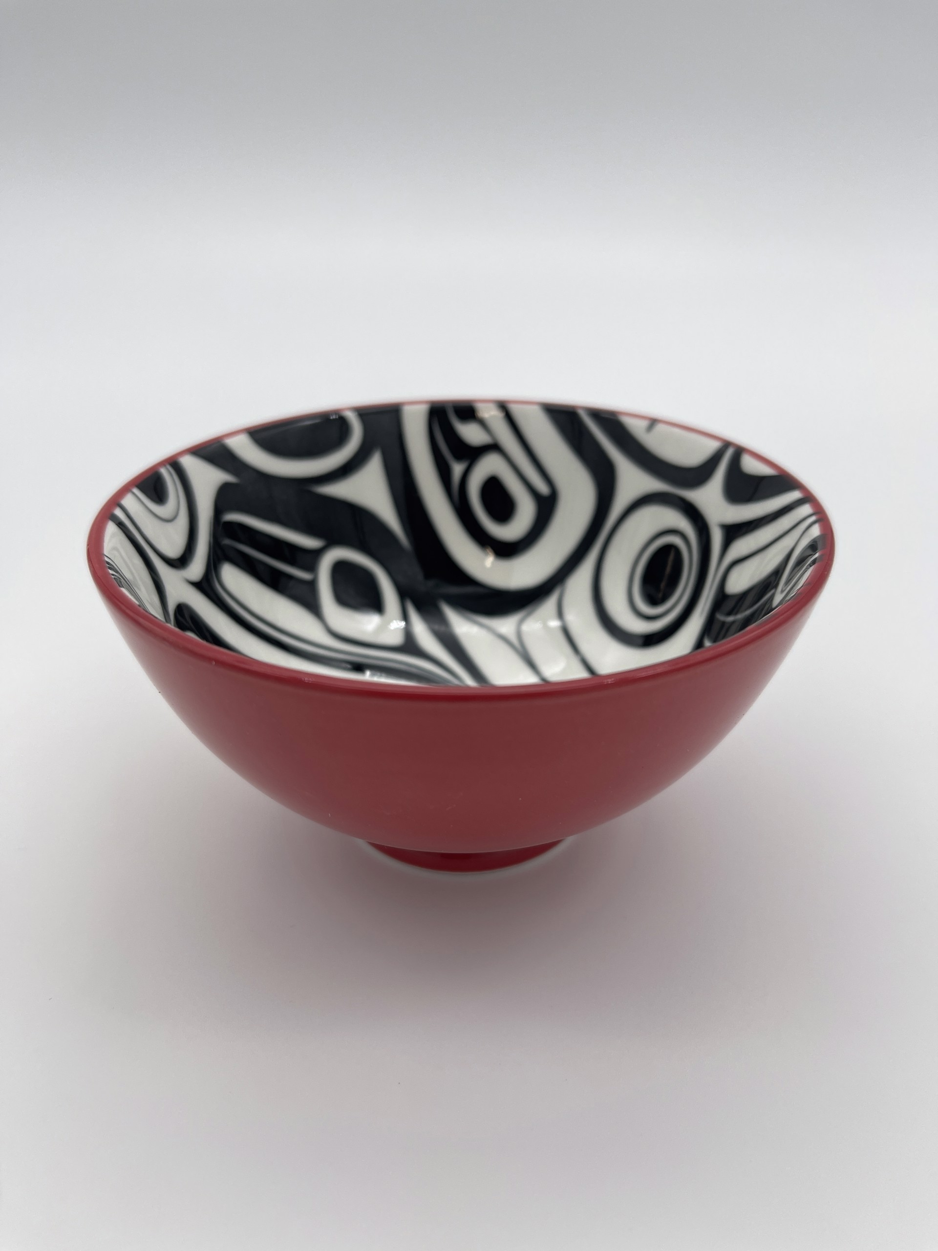 Raven Small Bowl Red/Black by Kelly Robinson
