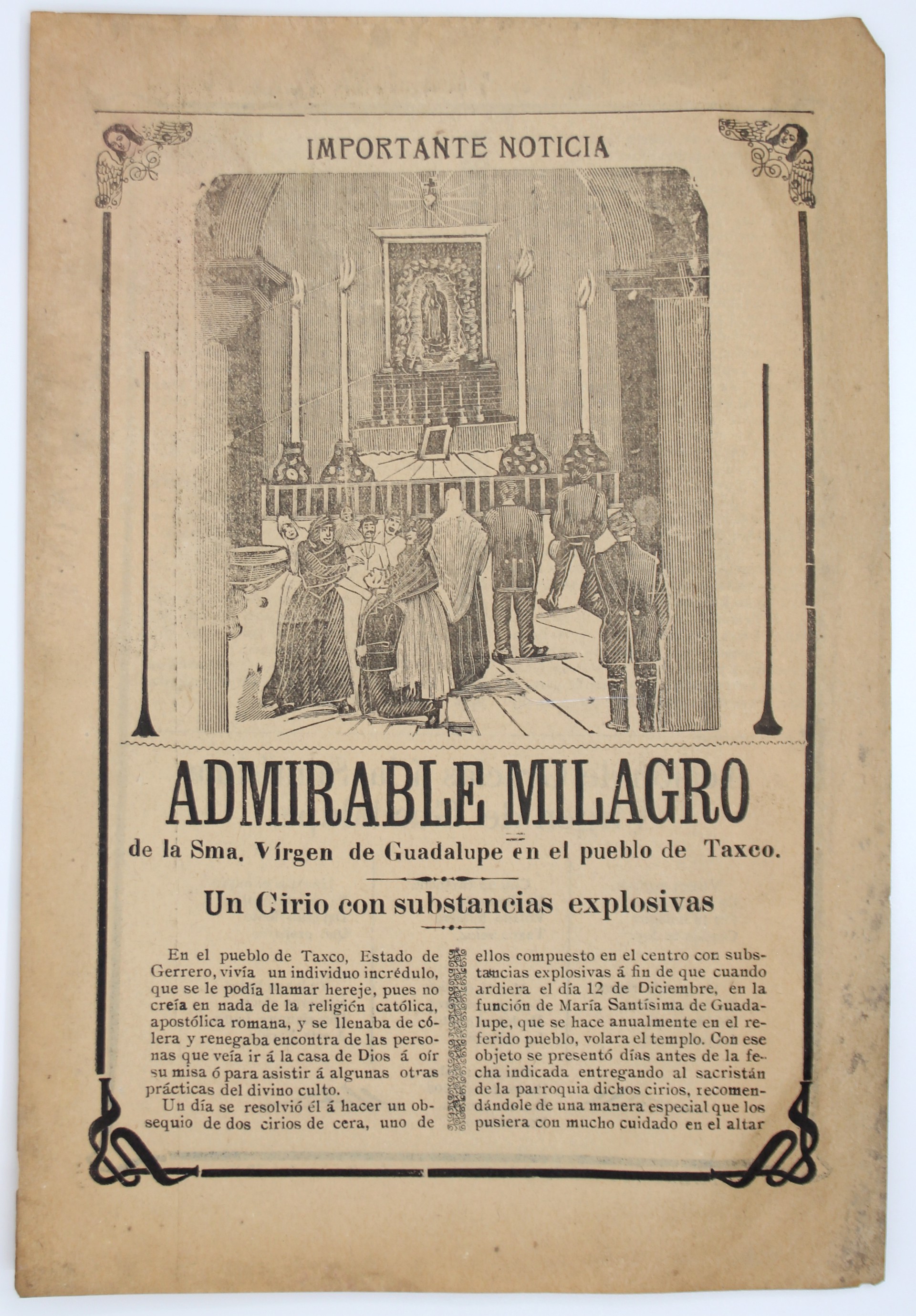 Admirable Milagro by José Guadalupe Posada