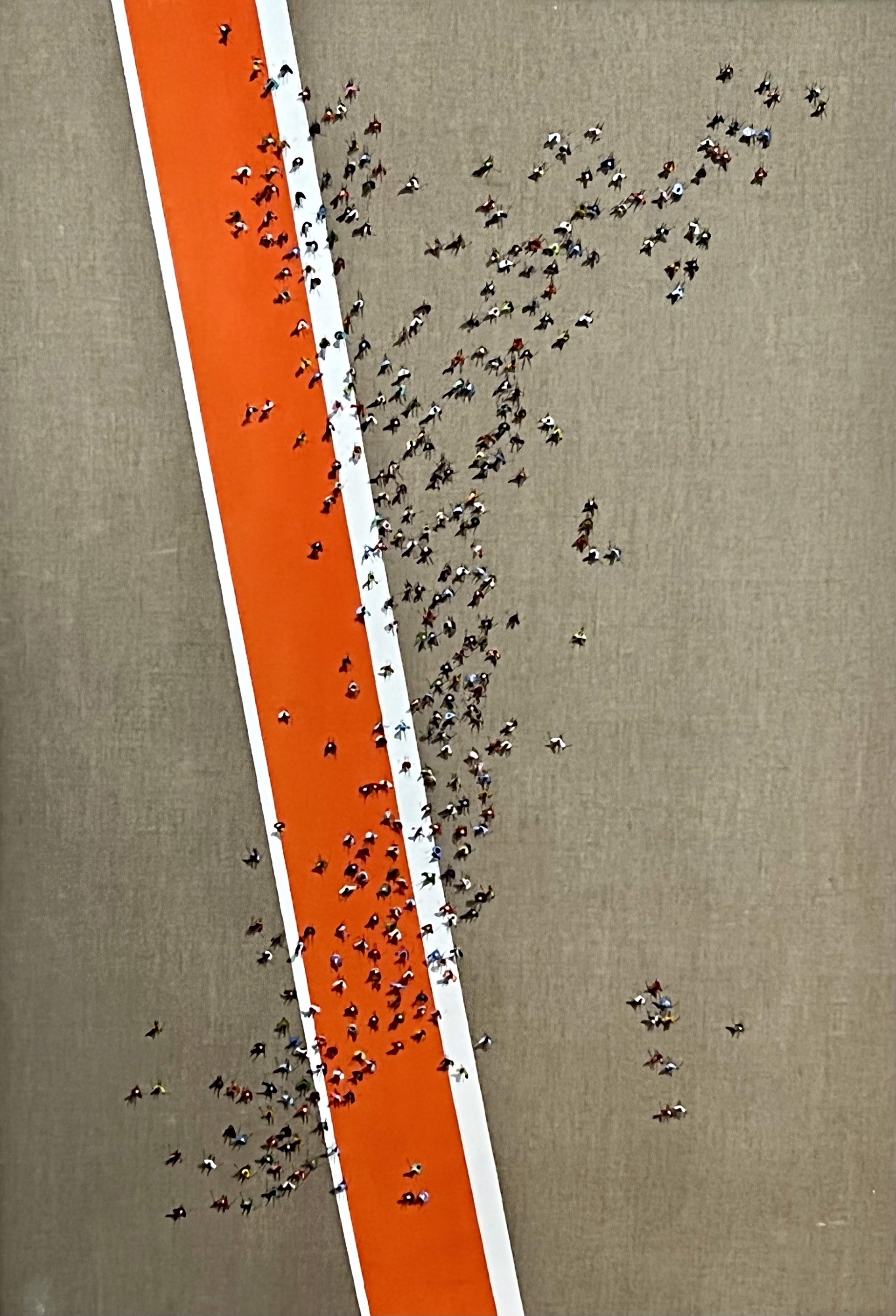 Crossing The Orange Line by Gloria Estefanell