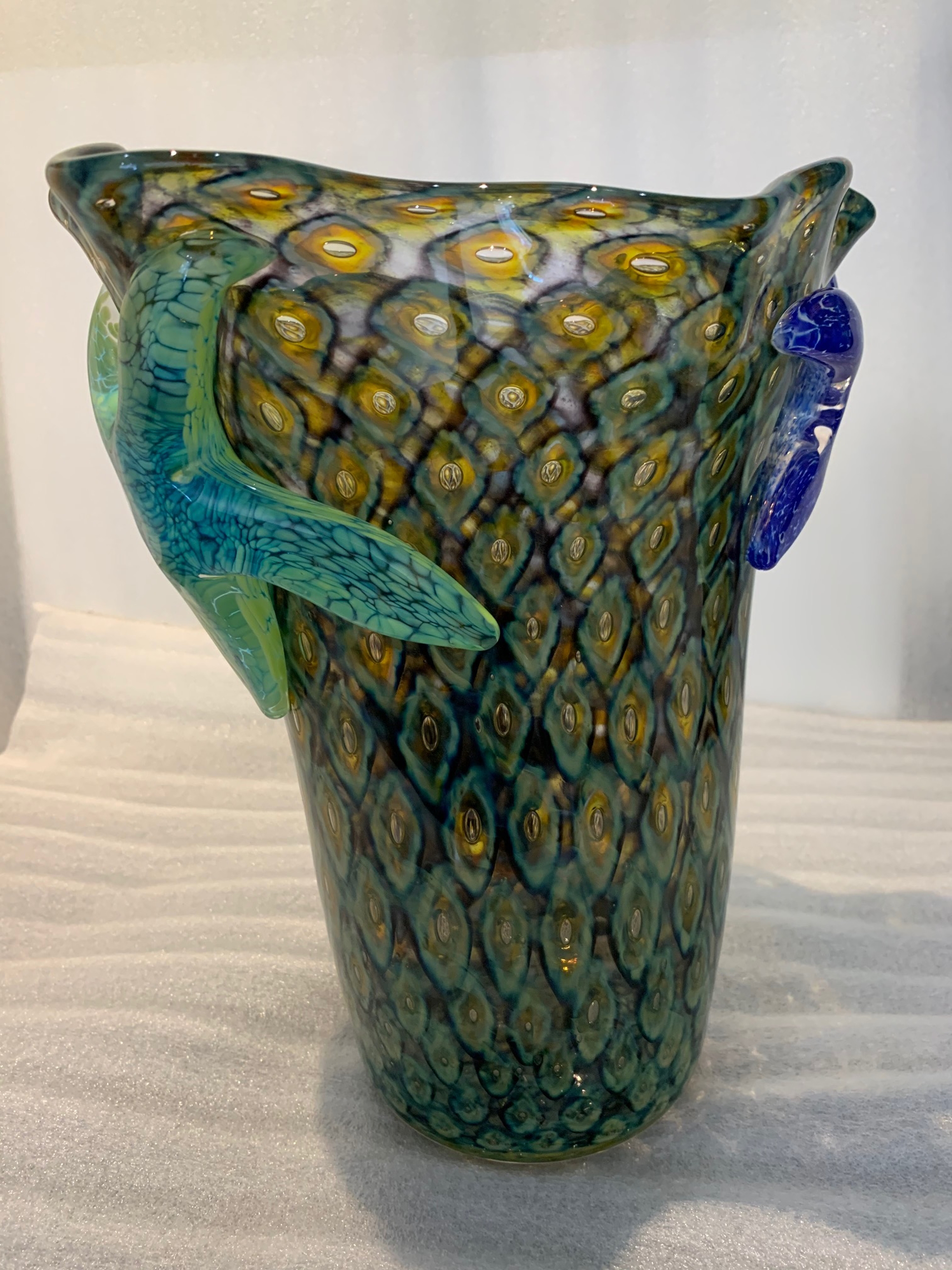 Tide Pool Green Star Vase by John Gibbons