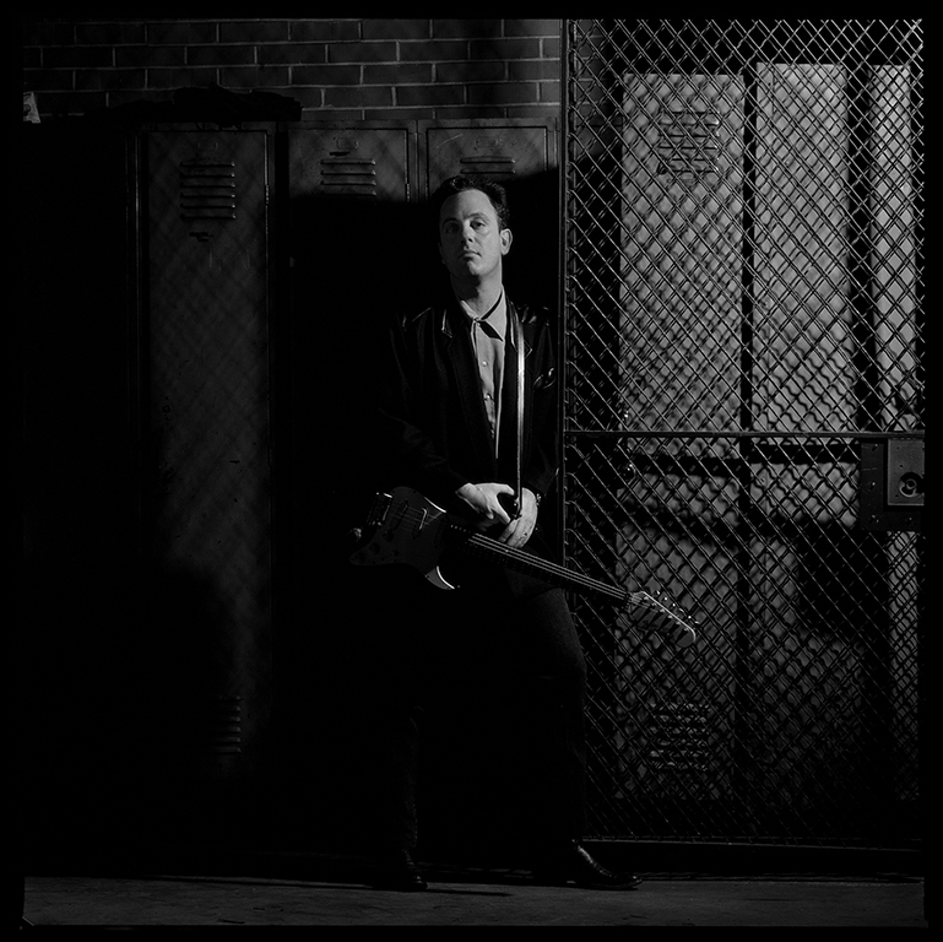 89196 Billy Joel Locker Room BW by Timothy White