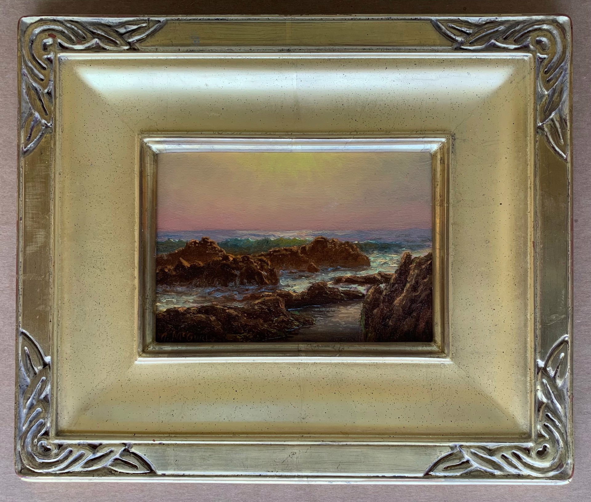 Ocean Waves at Sunset by Joseph McGurl
