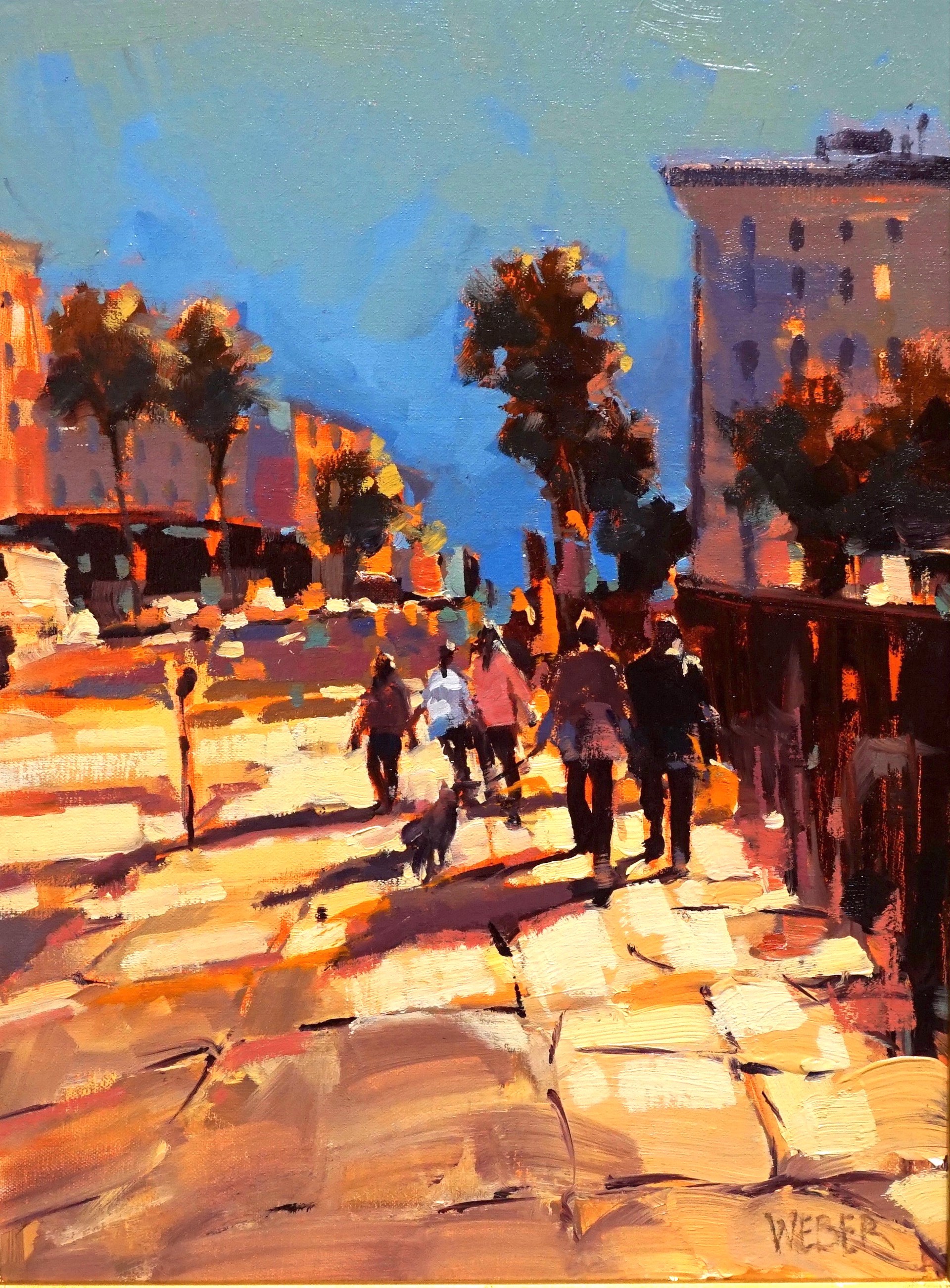 Sunset Walk on East Bay Street by Donald Weber