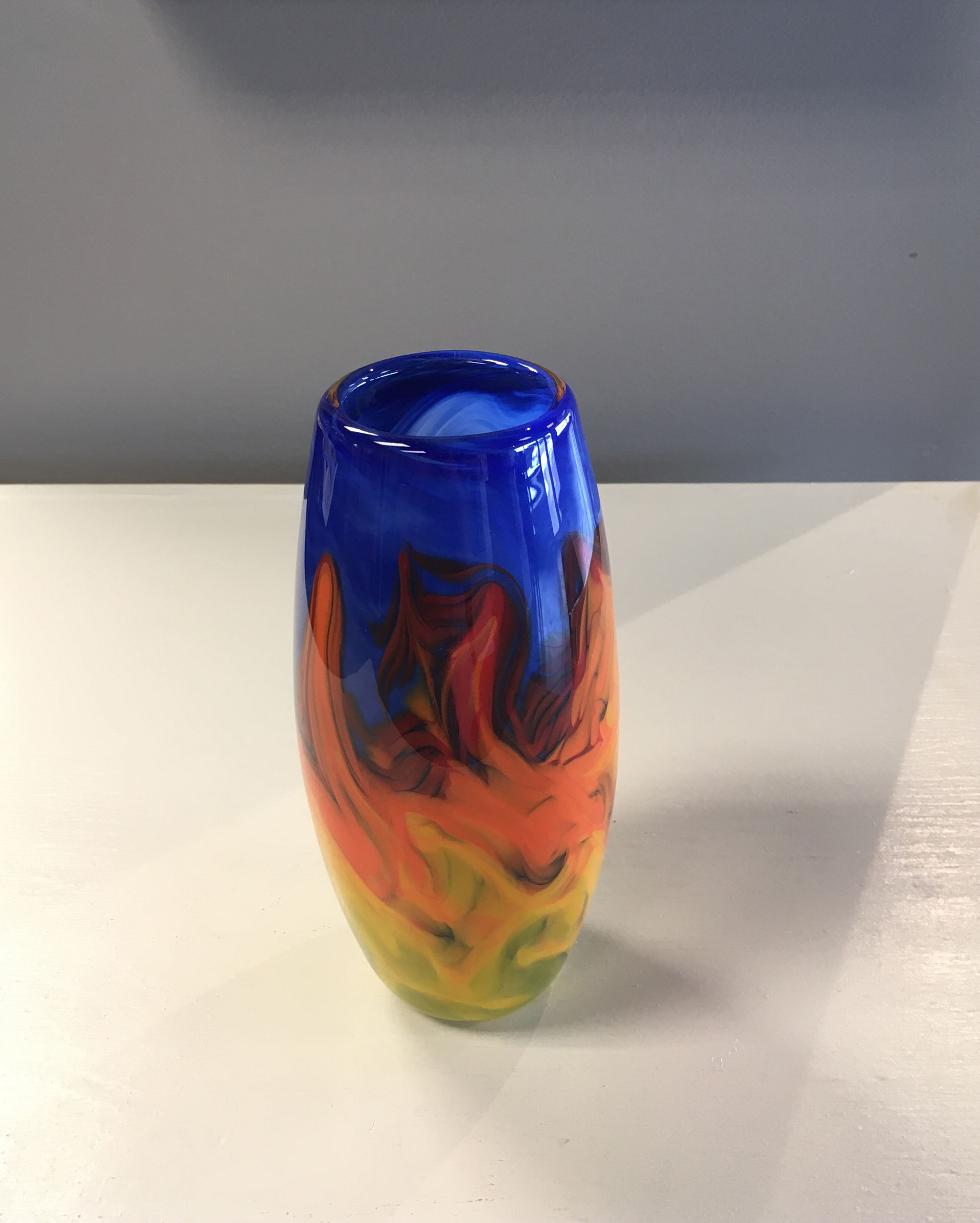 Prairie Fire Vase by AlBo Glass