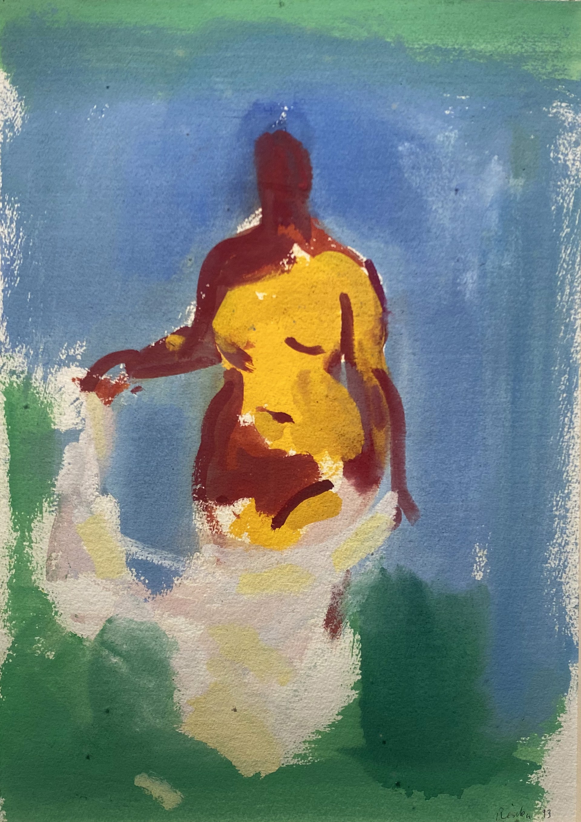 Nude with Towel by Paul Resika