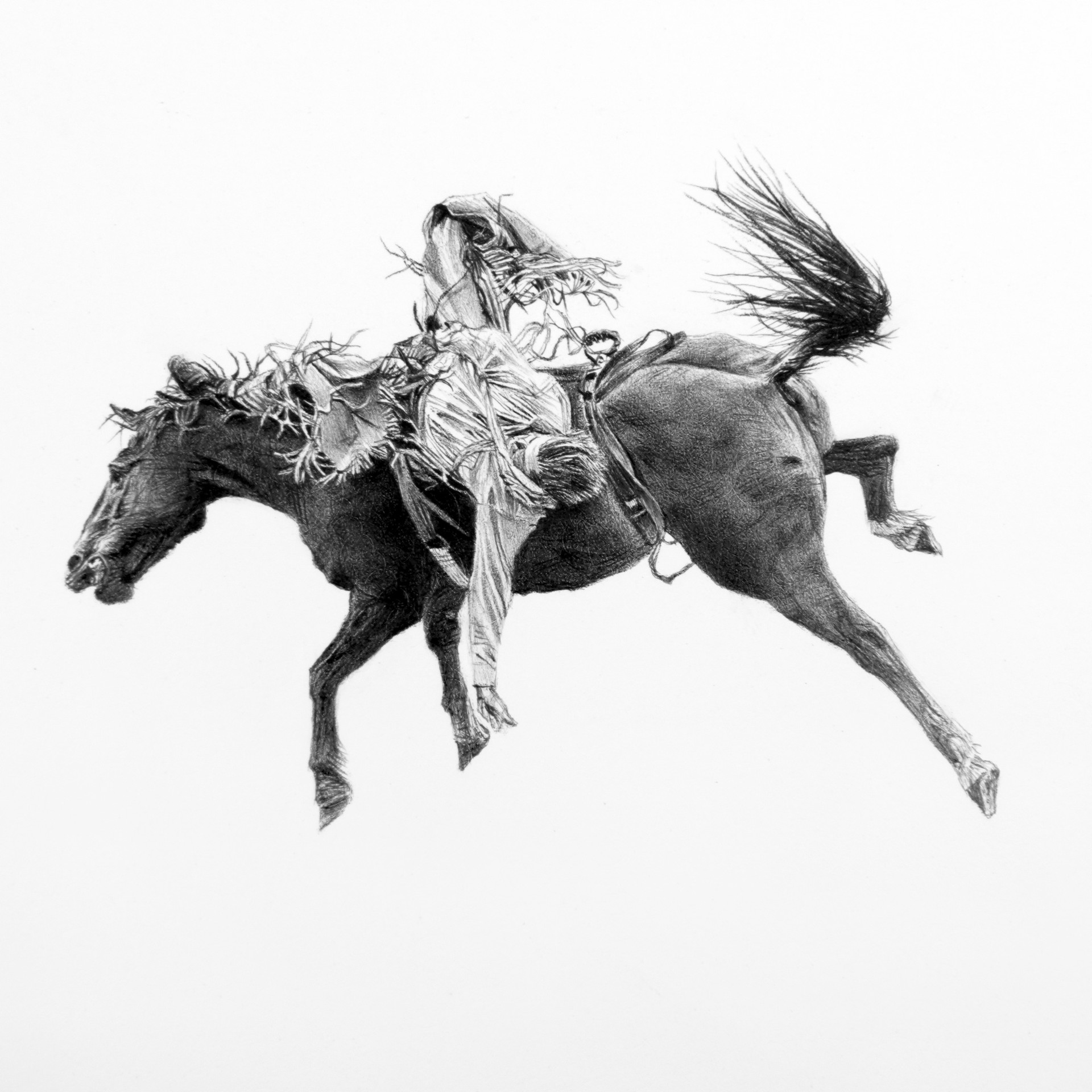 untitled (bronc rider #6326) by Clayton Porter