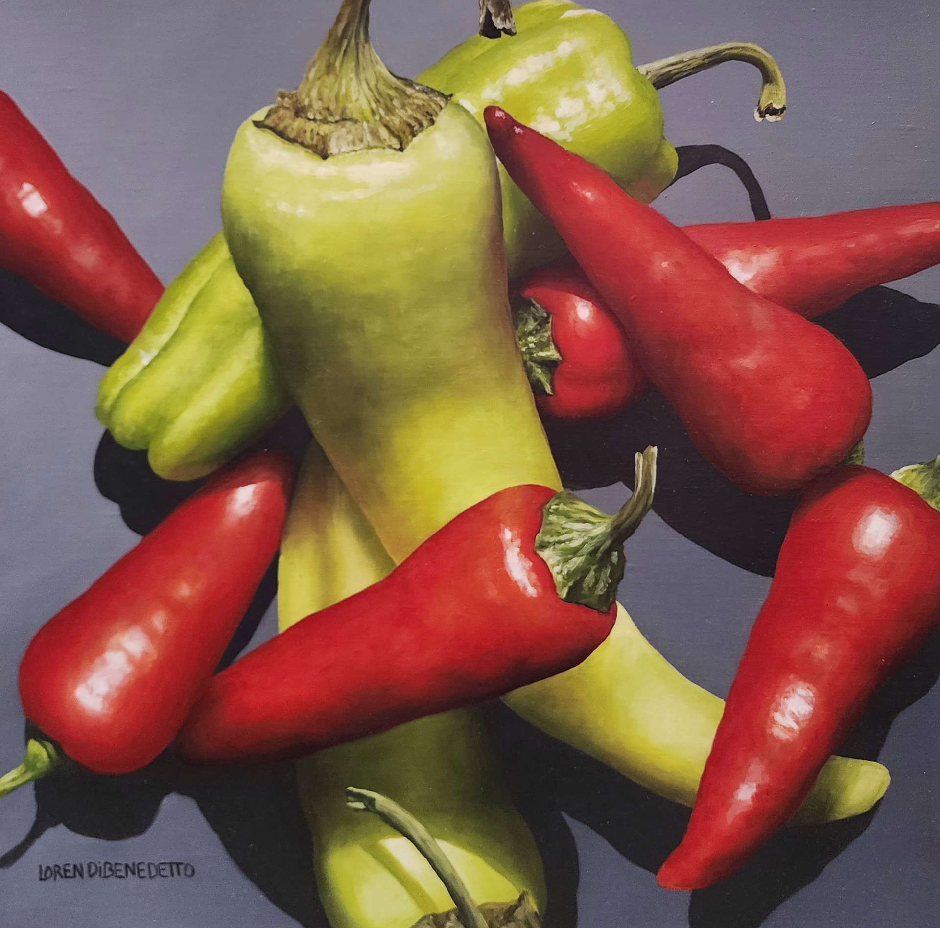 Peppers from Above #1 by Loren DiBenedetto