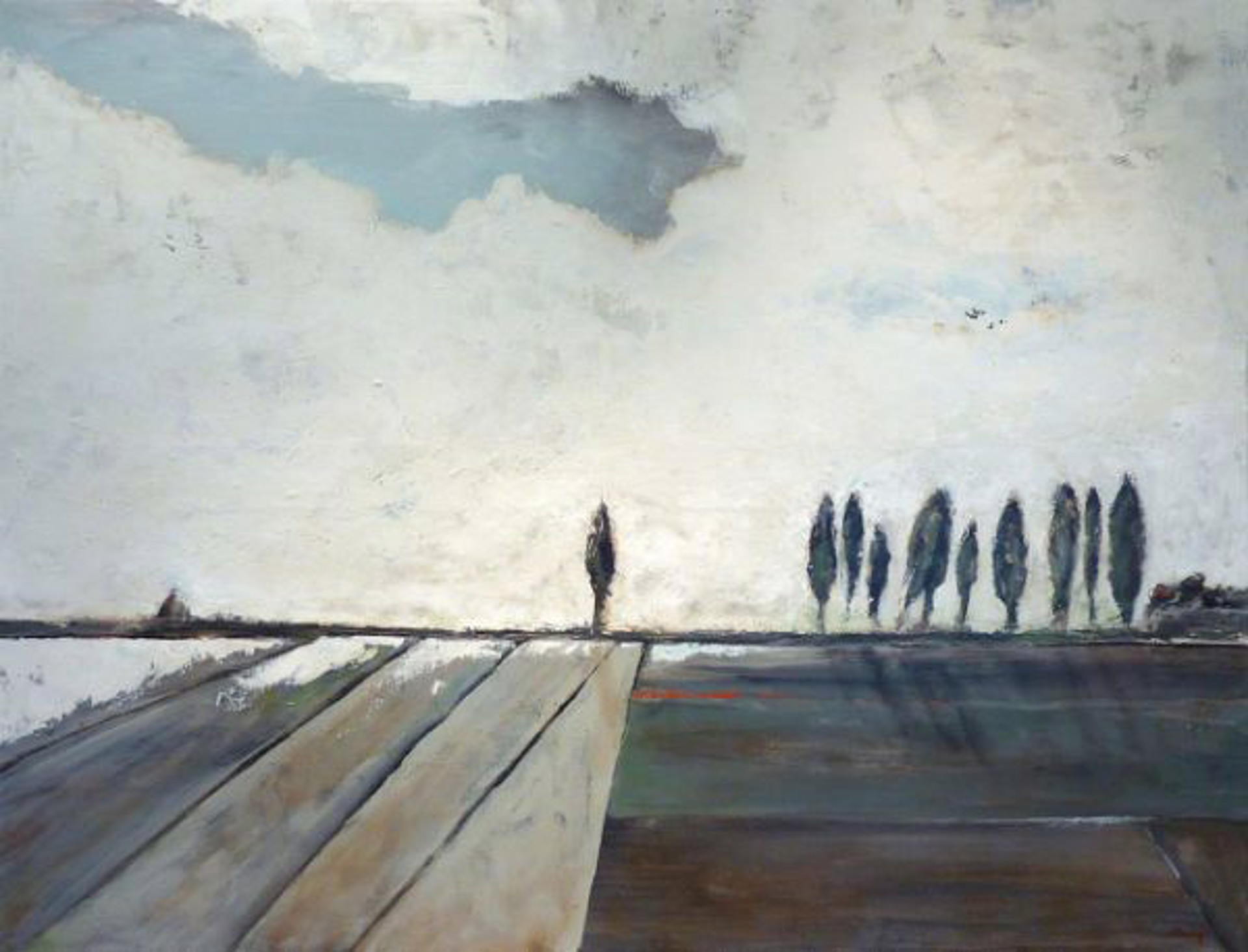 Anduze les peupliers by Philippe Roussel