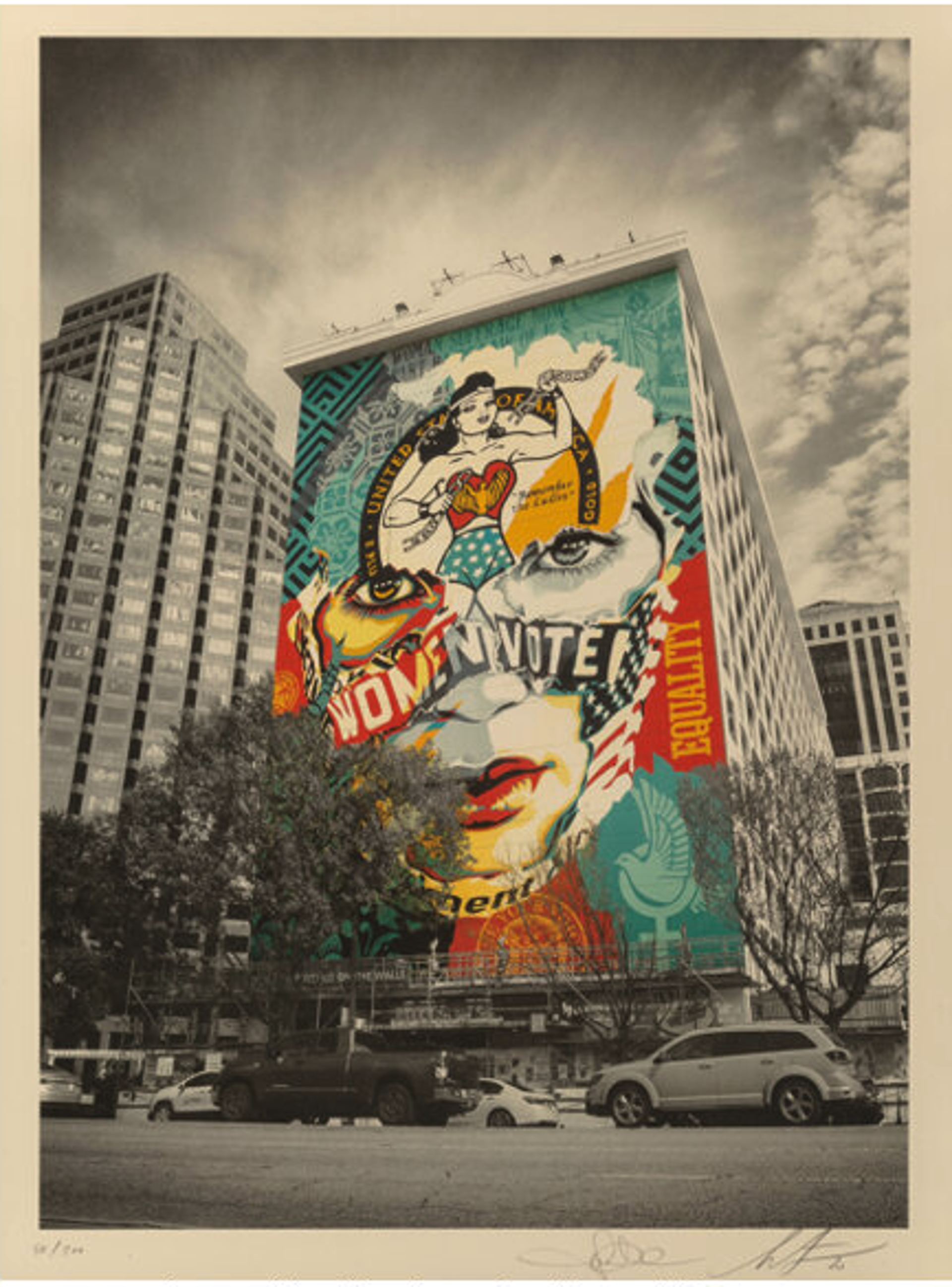 The Beauty of Liberty and Equality by Jon Furlong | Shepard Fairey X Sandra Chevrier (58/500) by Shepard Fairey
