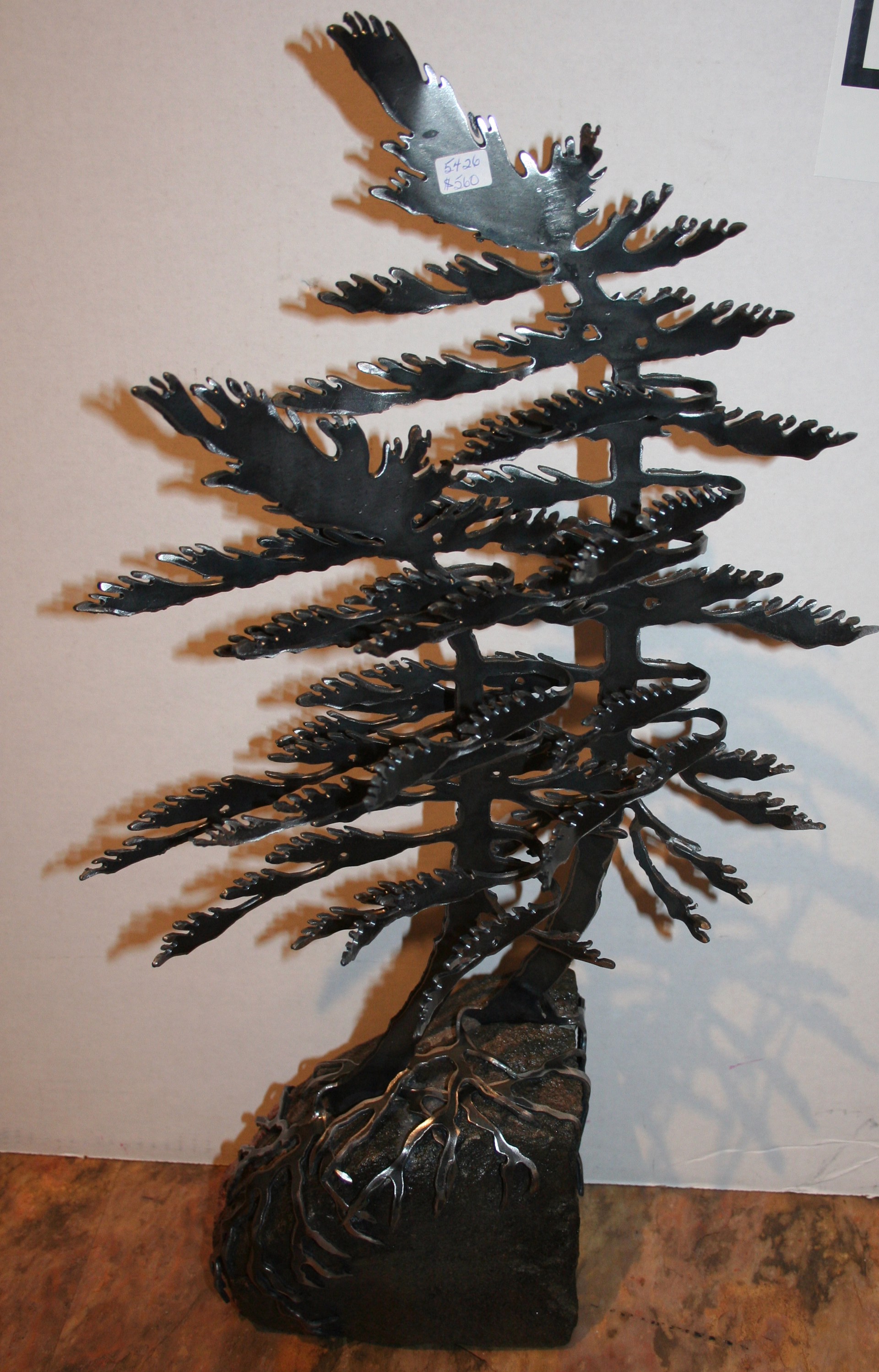 Two Windswept Pines 5426 by Cathy Mark