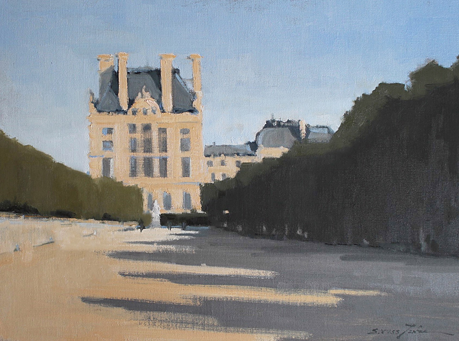 Tuileries Garden Shadows by Sherrie Russ Levine