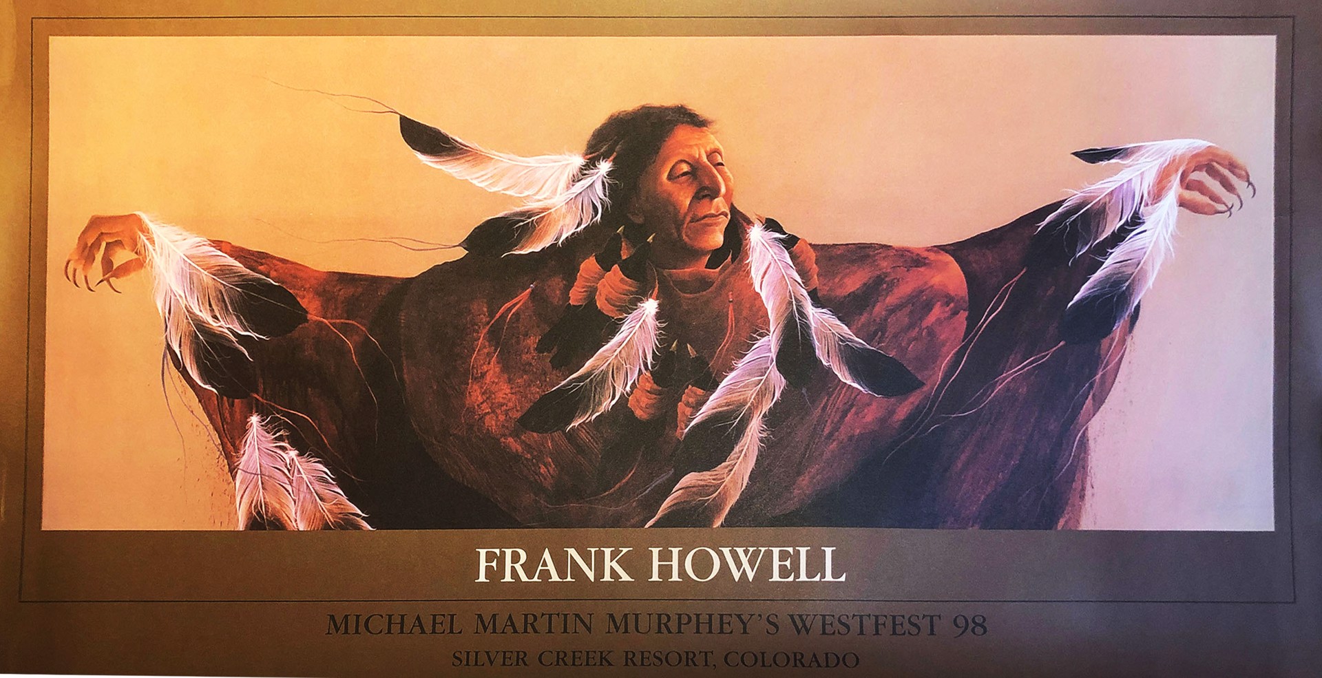 Michael Martin Murphey's Westfest 98 Poster by Frank Howell