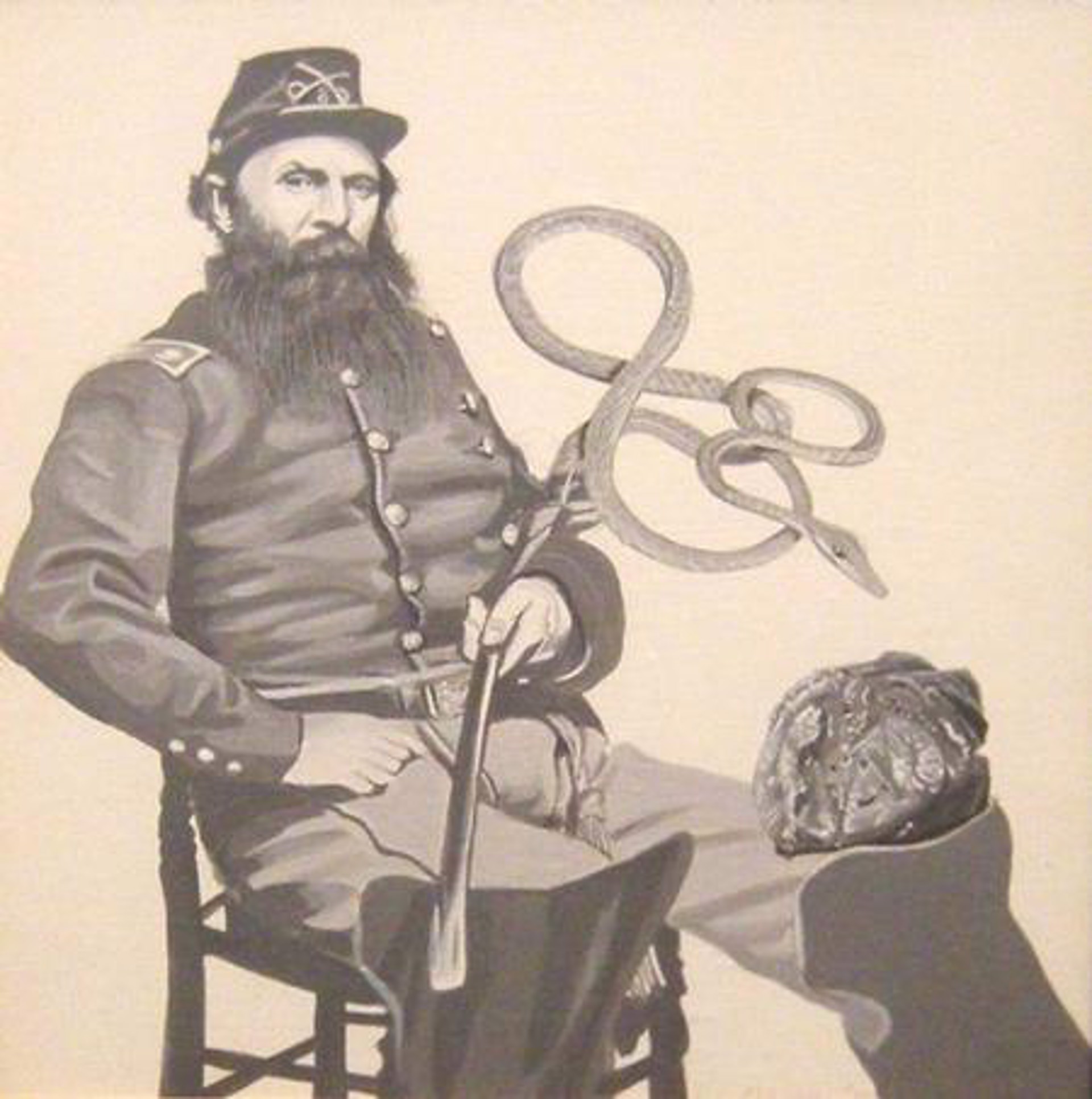 Soldier with Serpent by Robert Morris