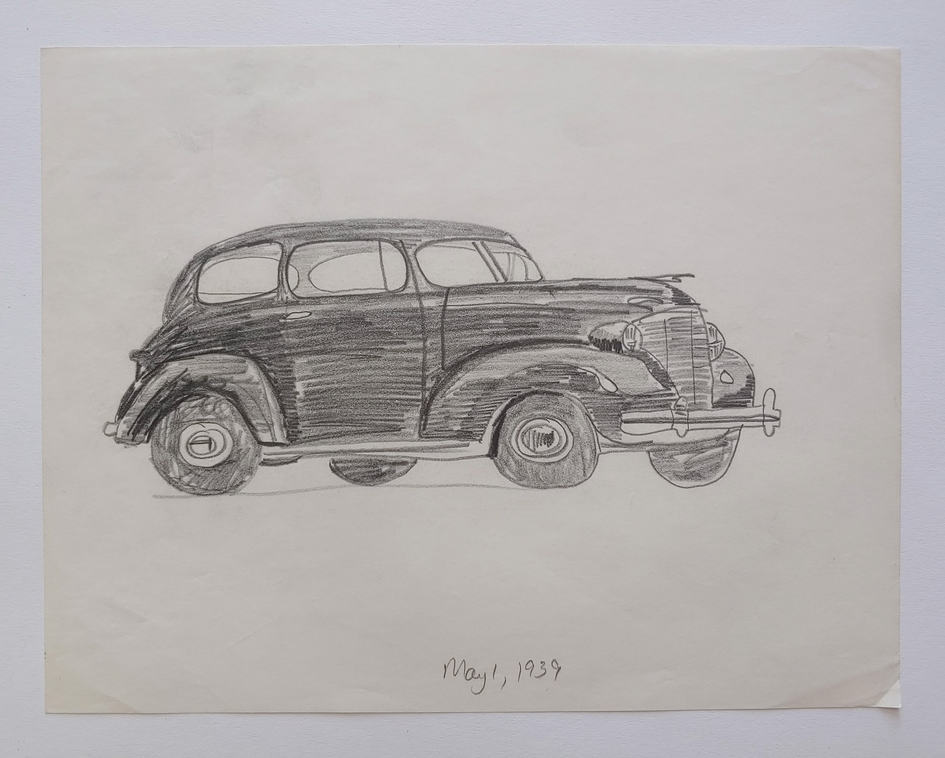 Car, May 1, 1939 - Drawing by David Amdur
