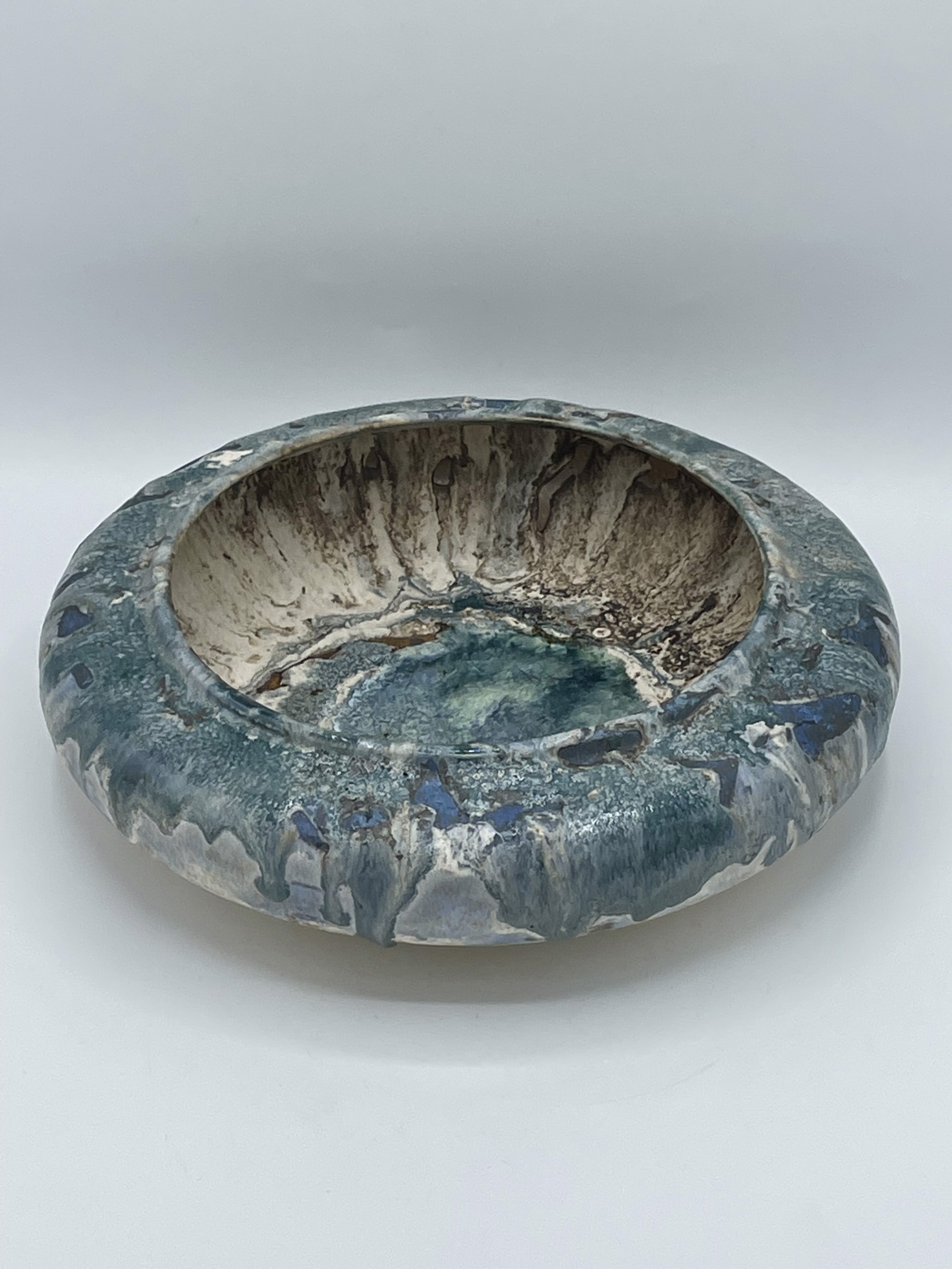 Moon Bowl Blue/Black by Satterfield Pottery