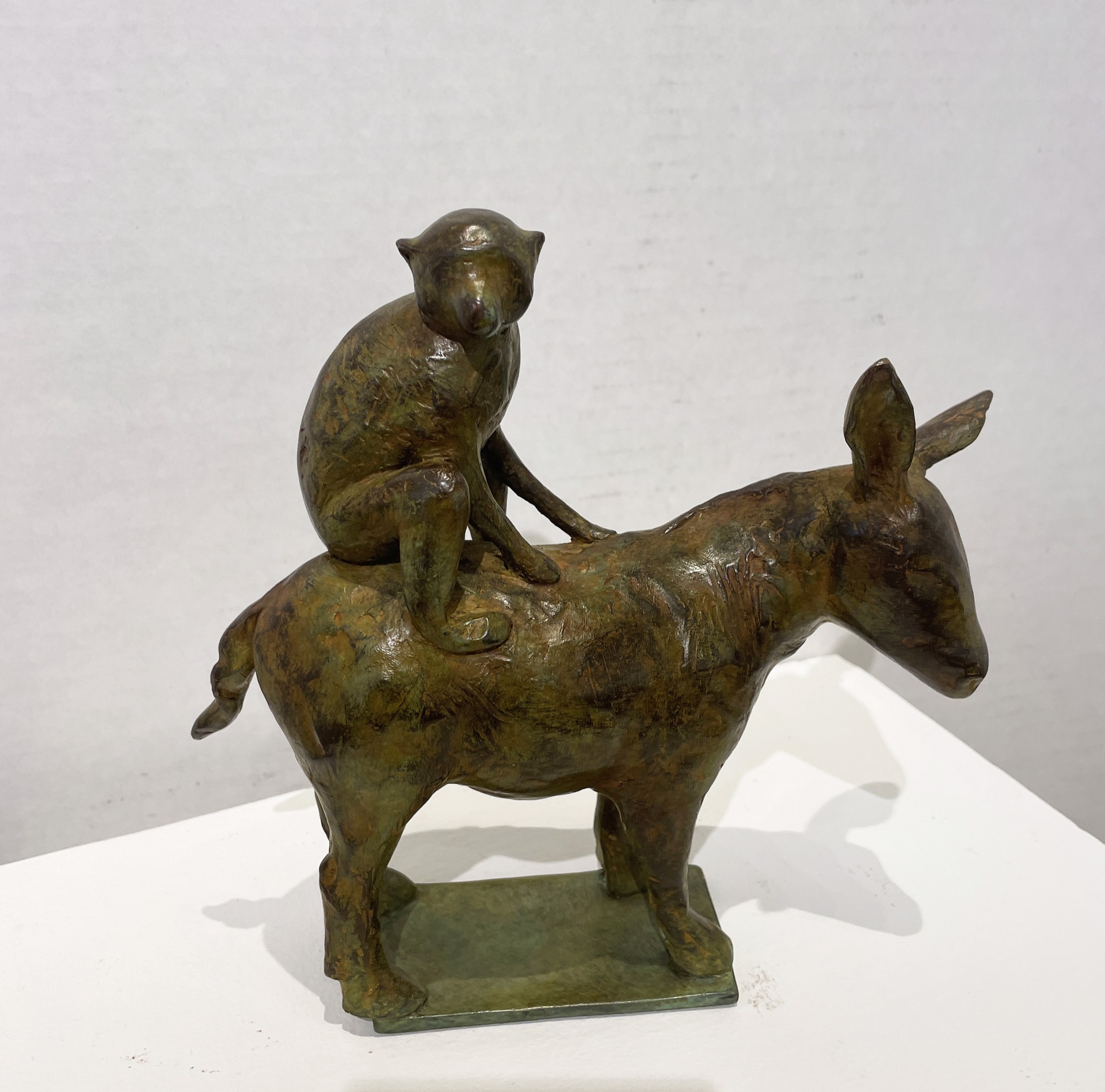 Small Burro with Monkey, #9/15 by Copper Tritscheller