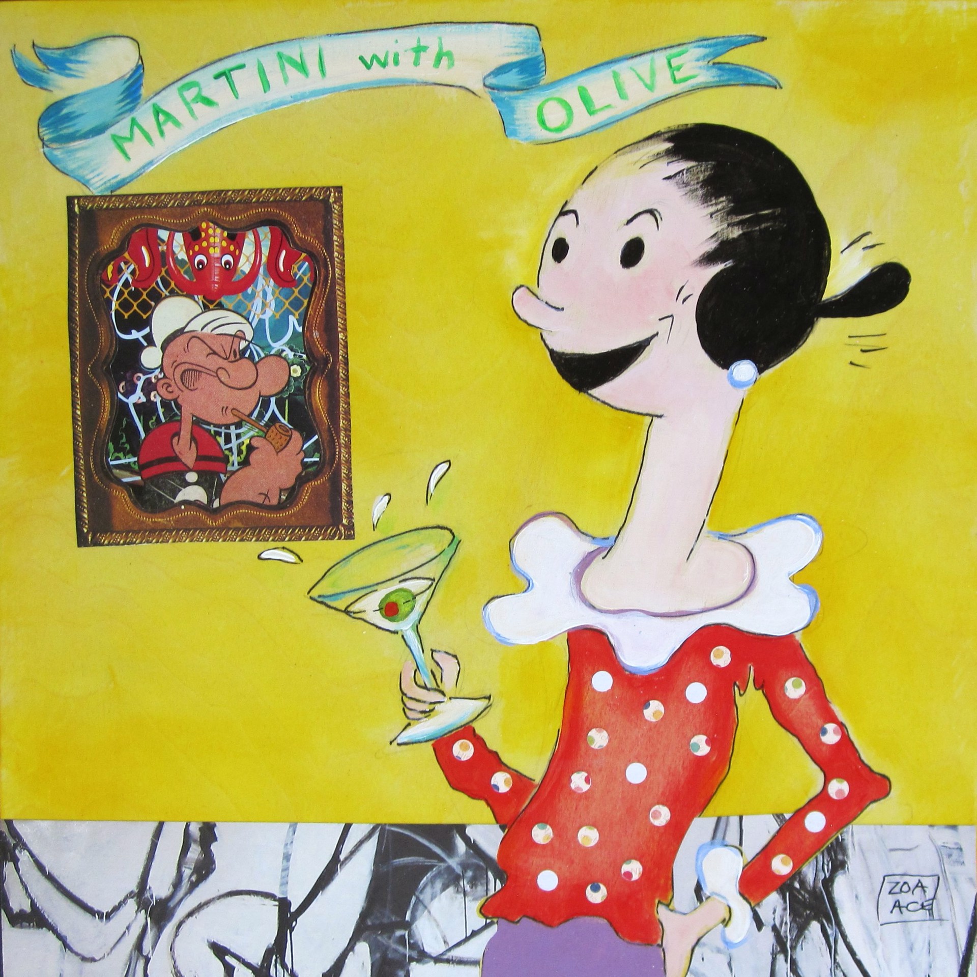 Martini with Olive by Zoa Ace