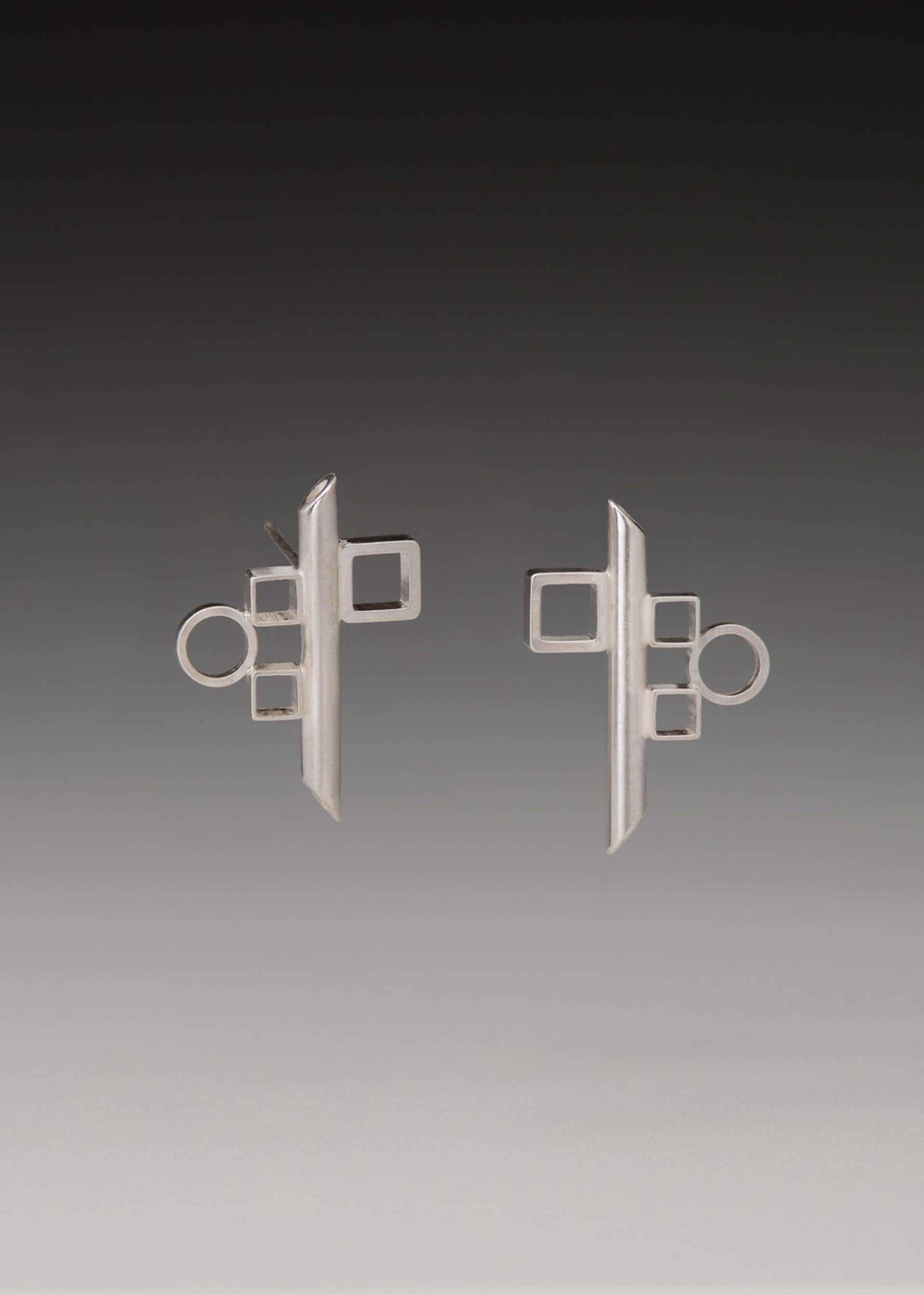 High Rise Post Earrings by Madeleine Moore