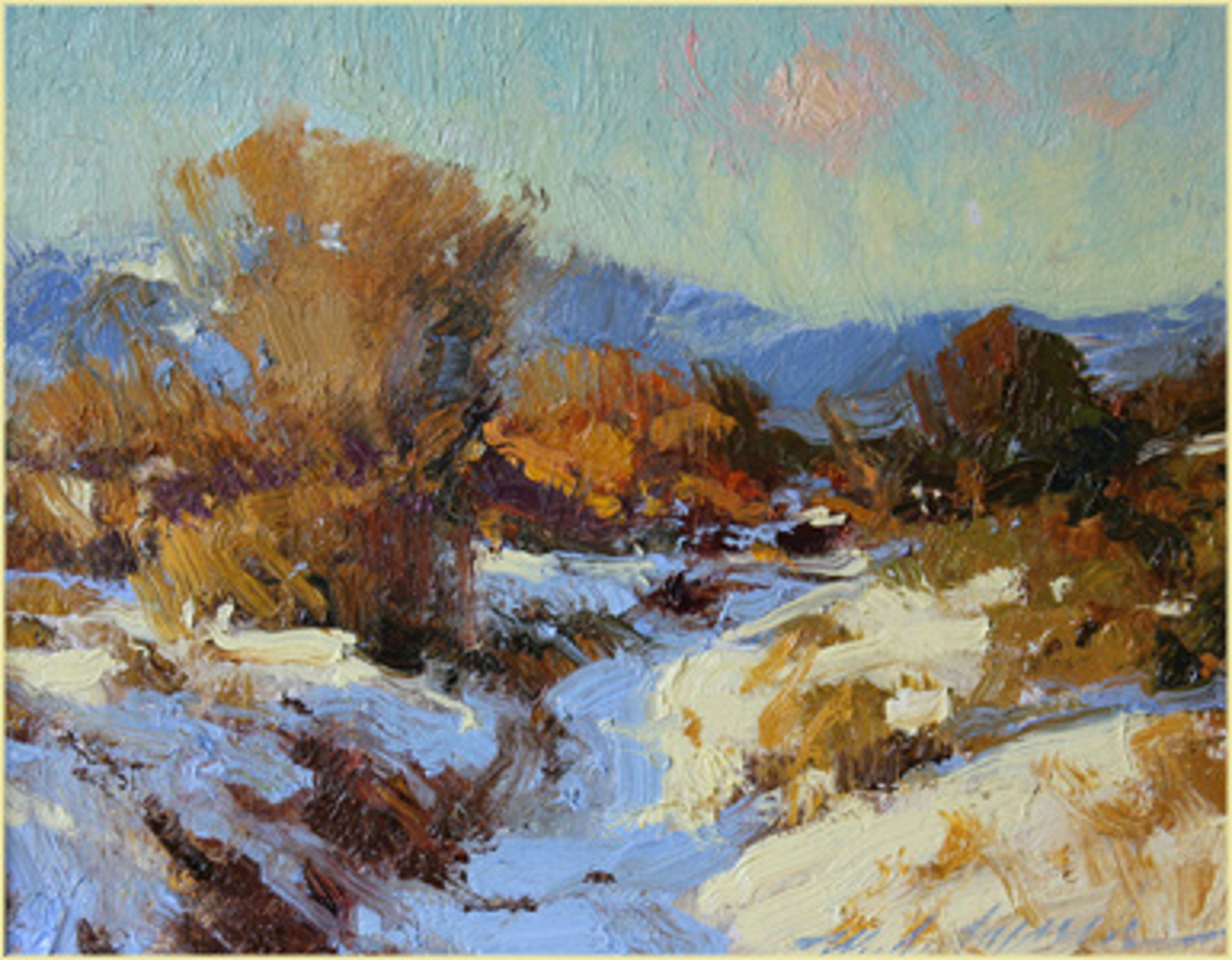 Arroyo in Winter by Michael J Lynch