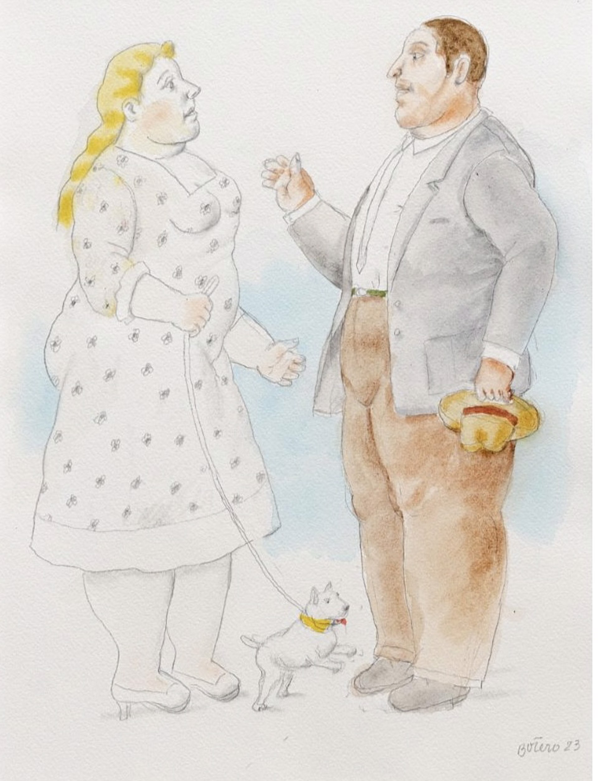 The conversation by Fernando Botero