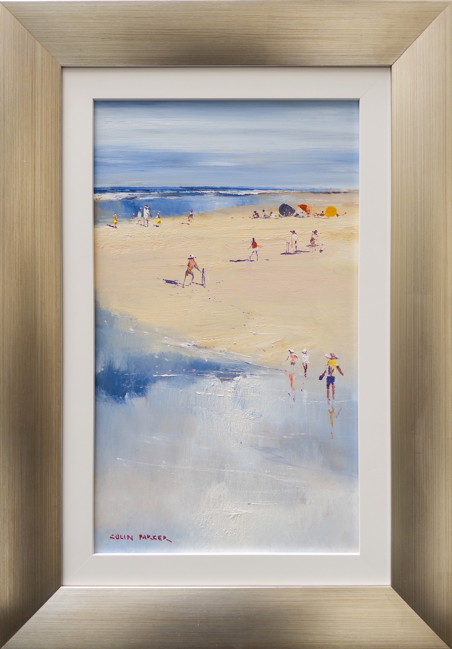 Beach Cricket by Colin Parker