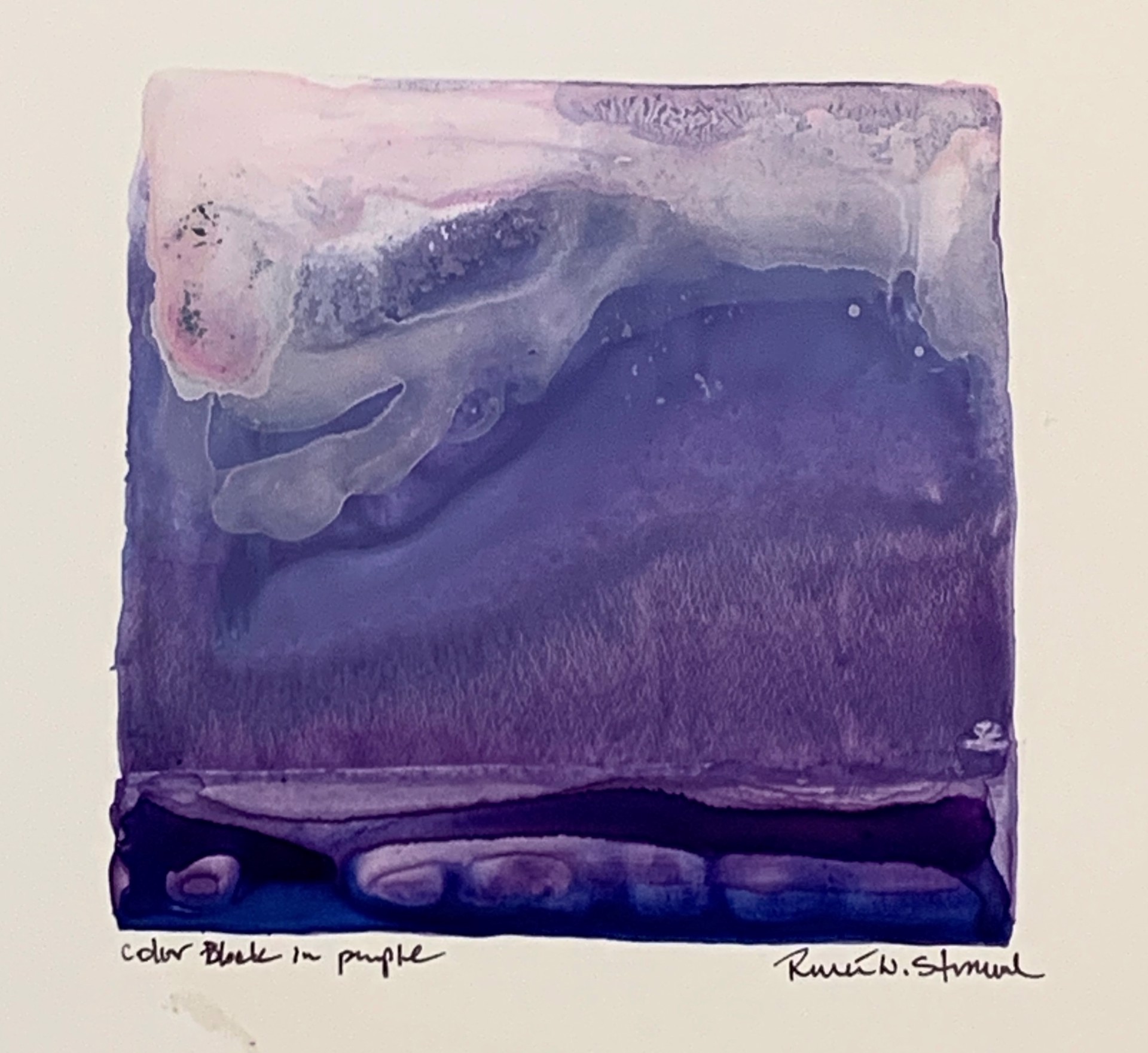 Color Block in Purple by Renee Stramel